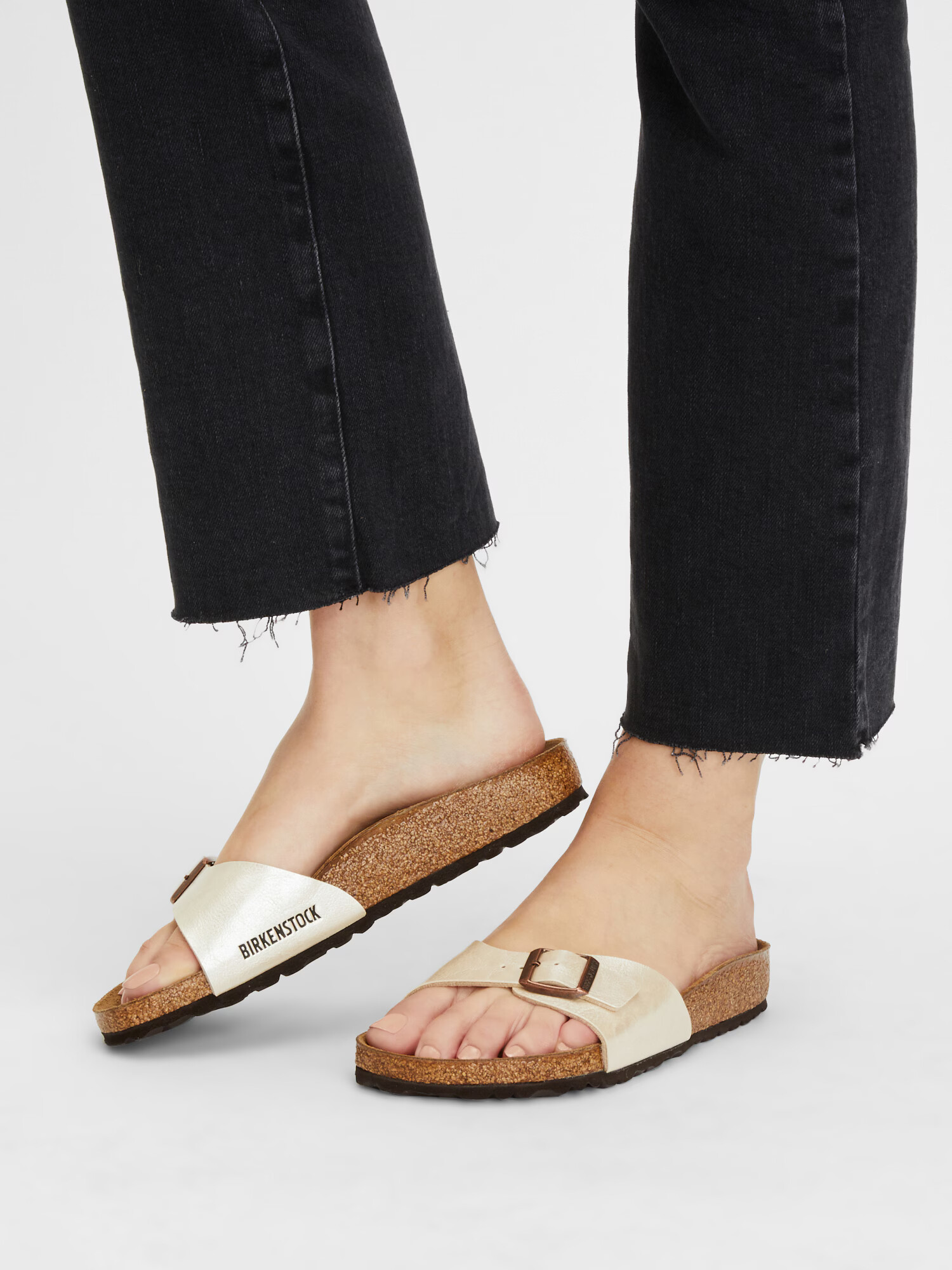 BIRKENSTOCK Saboți 'Madrid' alb perlat - Pled.ro