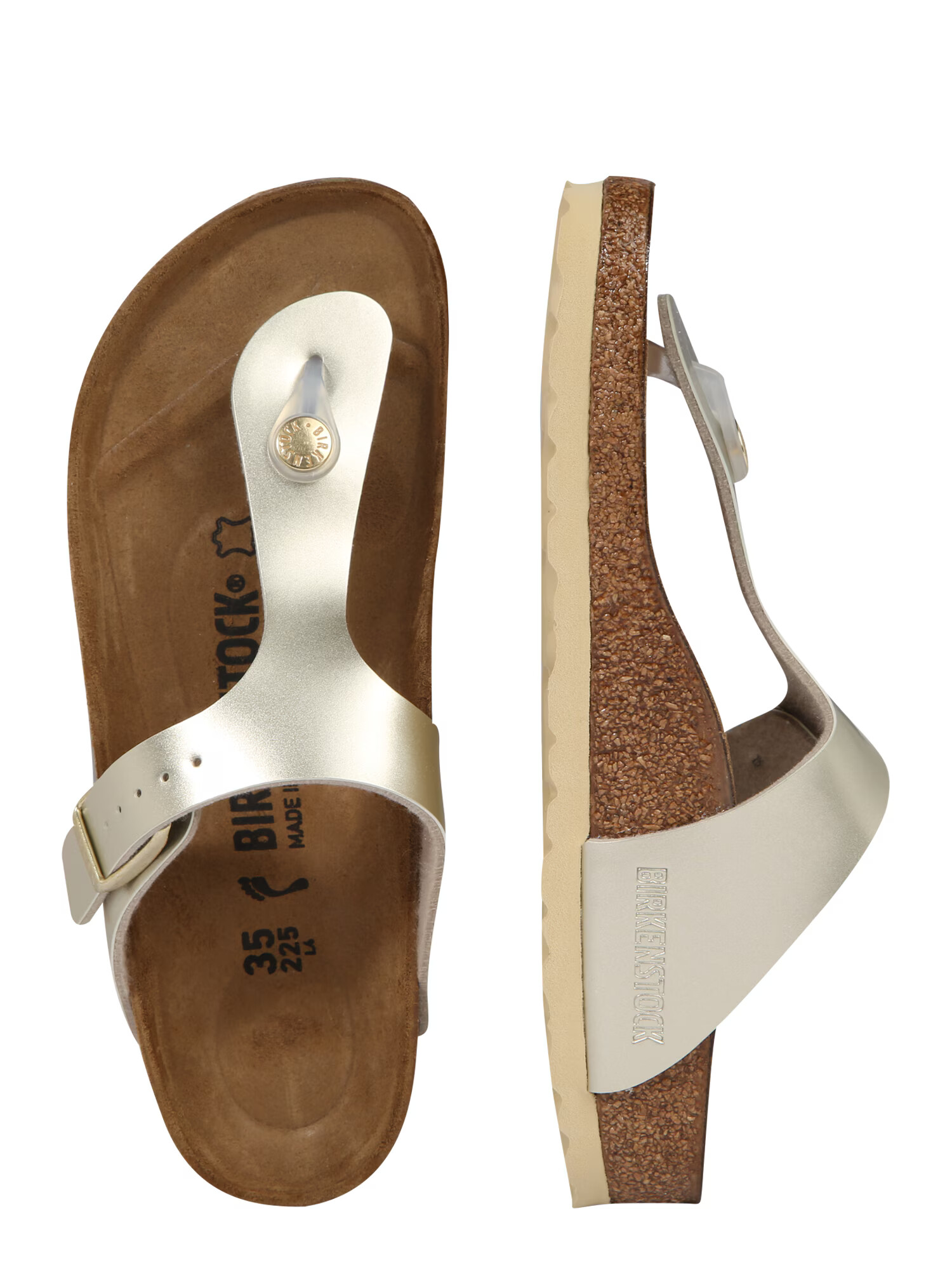 BIRKENSTOCK Sandale 'Gizeh' auriu - Pled.ro