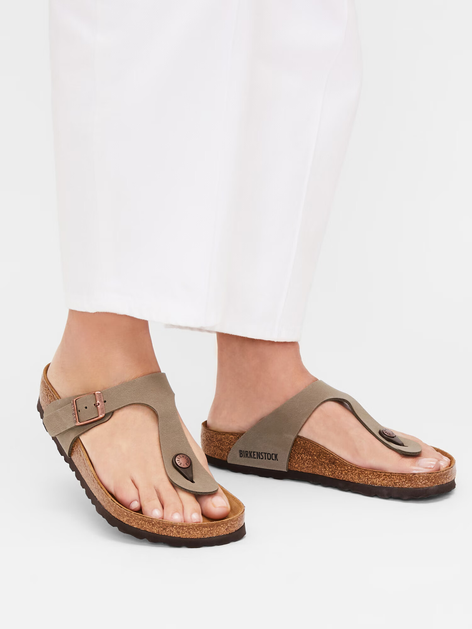 BIRKENSTOCK Flip-flops 'Gizeh' gri taupe - Pled.ro