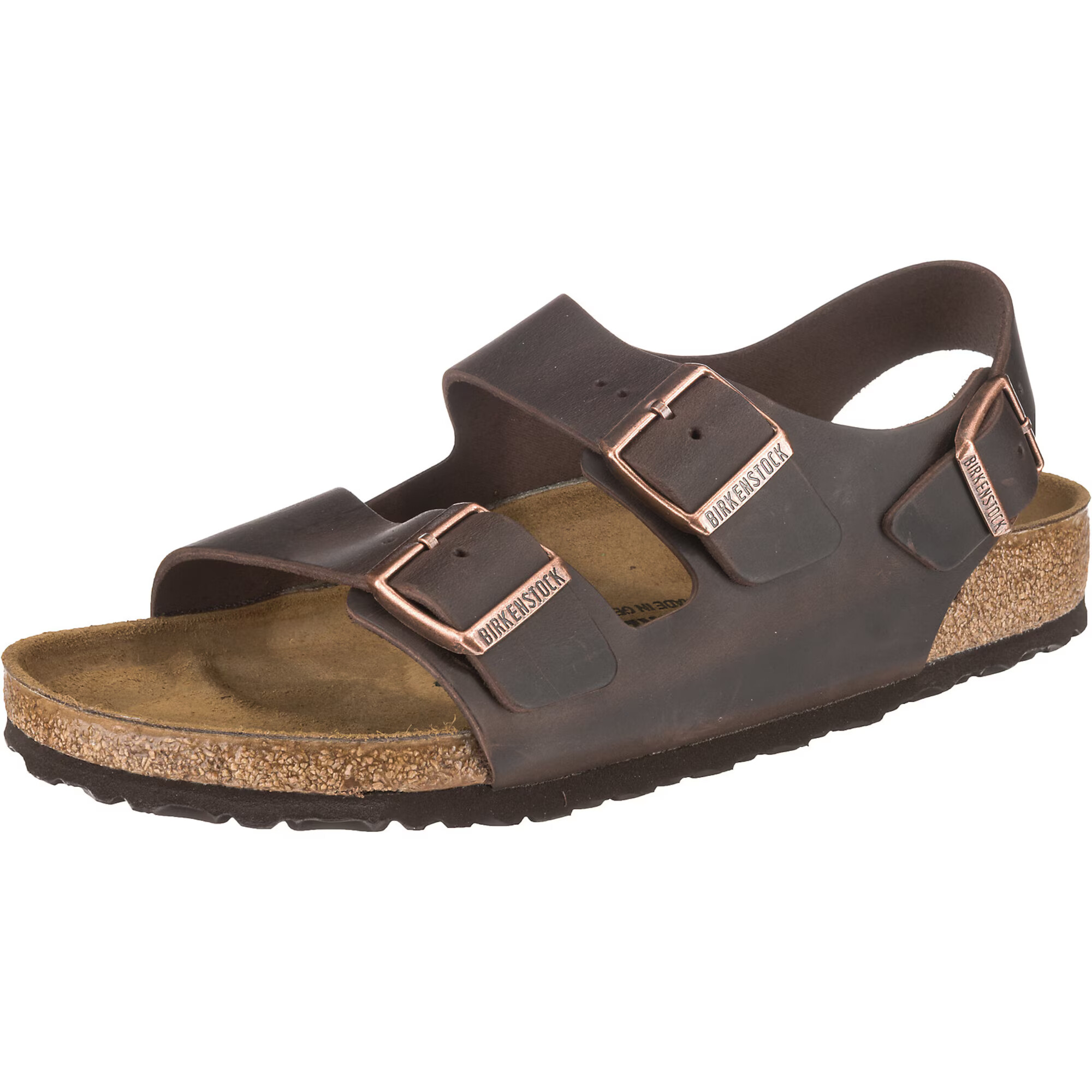 BIRKENSTOCK Sandale 'Milano' ciocolatiu - Pled.ro