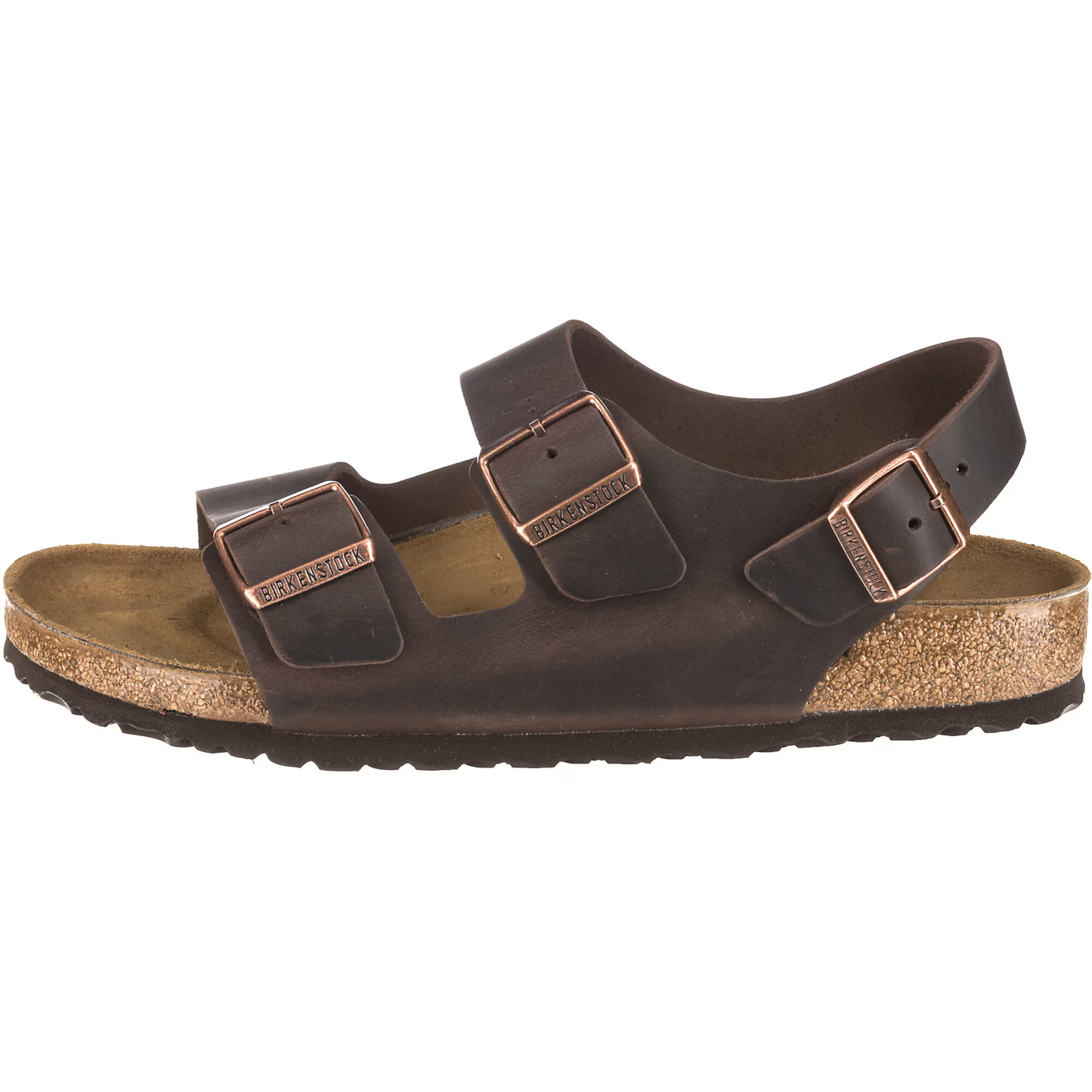 BIRKENSTOCK Sandale 'Milano' ciocolatiu - Pled.ro