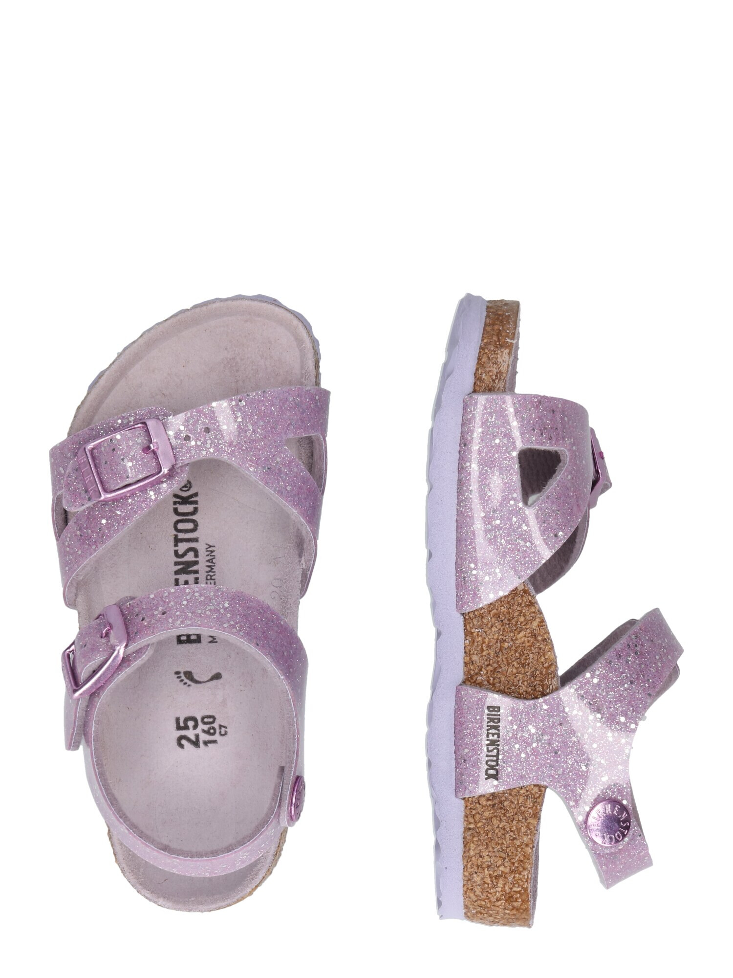 BIRKENSTOCK Sandale 'Rio' mov lavandă / argintiu - Pled.ro