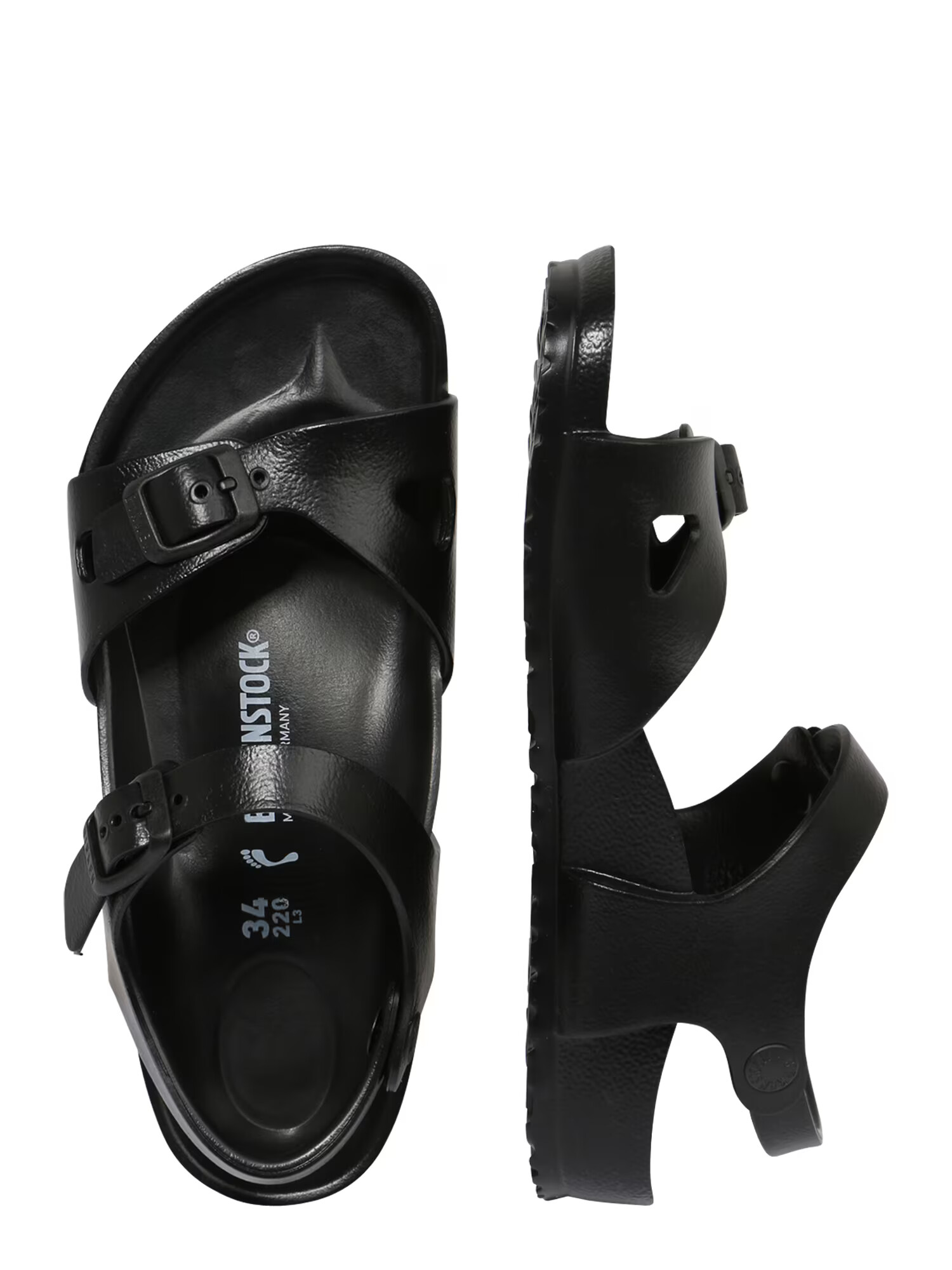 BIRKENSTOCK Sandale 'Rio' negru - Pled.ro