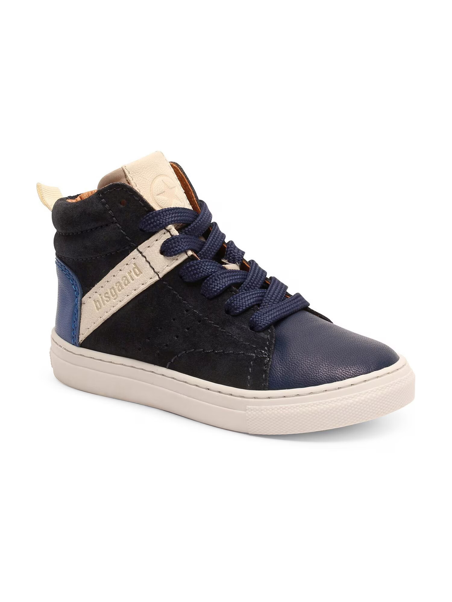 BISGAARD Sneaker 'Charles' crem / bleumarin / albastru cobalt - Pled.ro