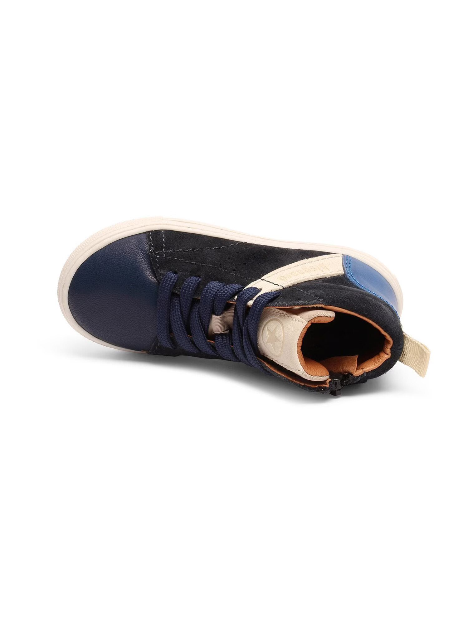 BISGAARD Sneaker 'Charles' crem / bleumarin / albastru cobalt - Pled.ro