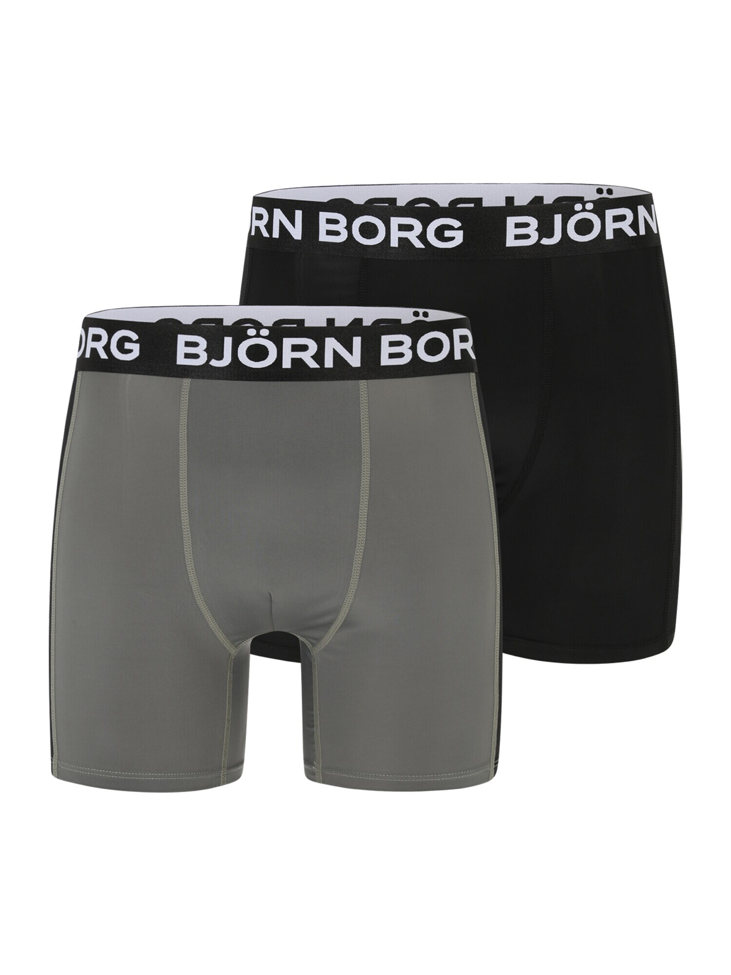 BJÖRN BORG Boxeri gri închis / negru / alb - Pled.ro