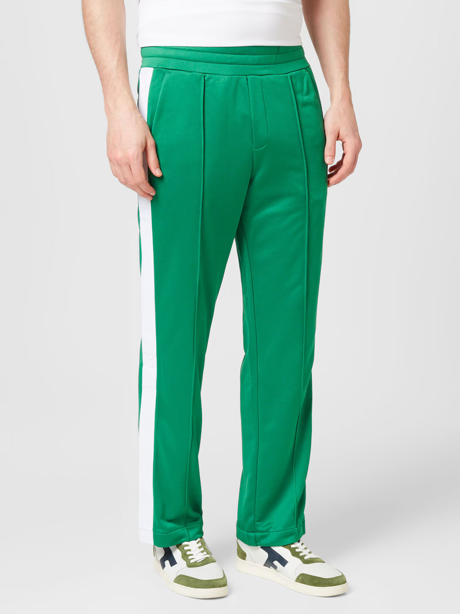 BJÖRN BORG Pantaloni sport 'ACE' verde / alb - Pled.ro