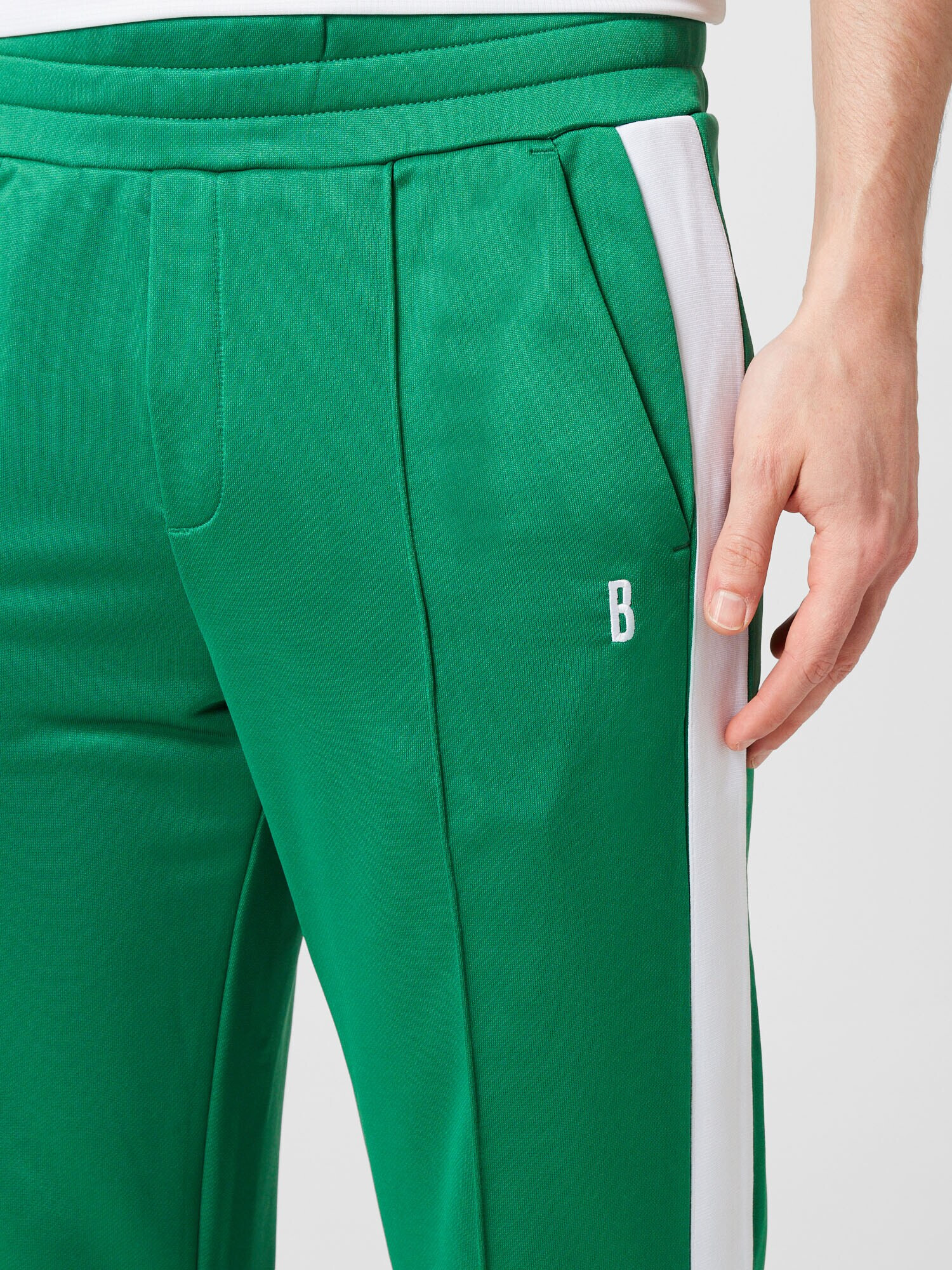 BJÖRN BORG Pantaloni sport 'ACE' verde / alb - Pled.ro