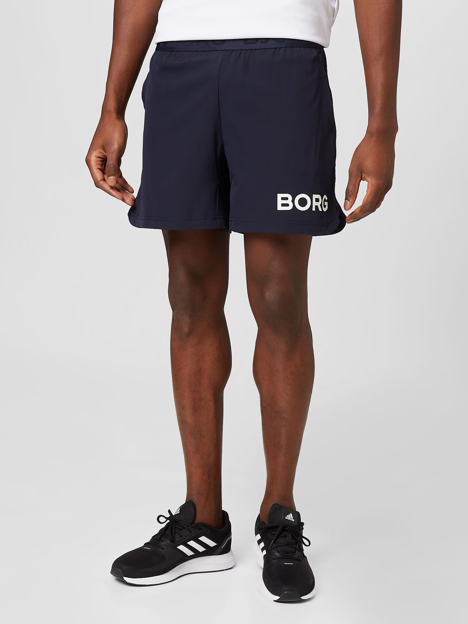 BJÖRN BORG Pantaloni sport albastru noapte / alb - Pled.ro