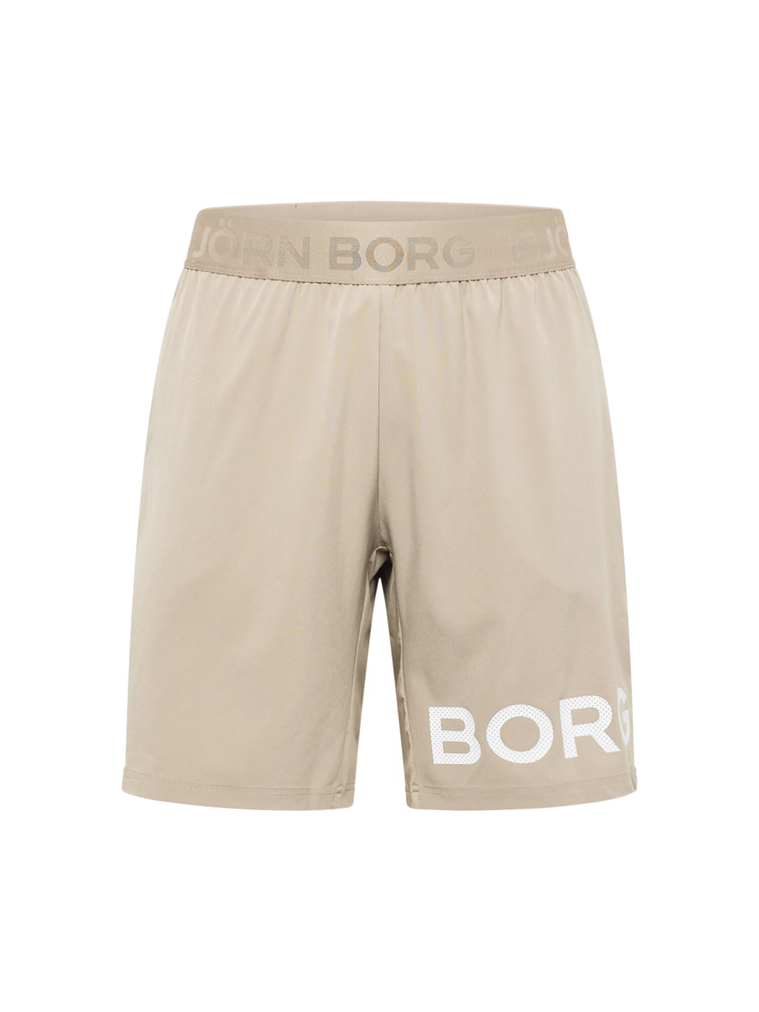 BJÖRN BORG Pantaloni sport bej / alb - Pled.ro