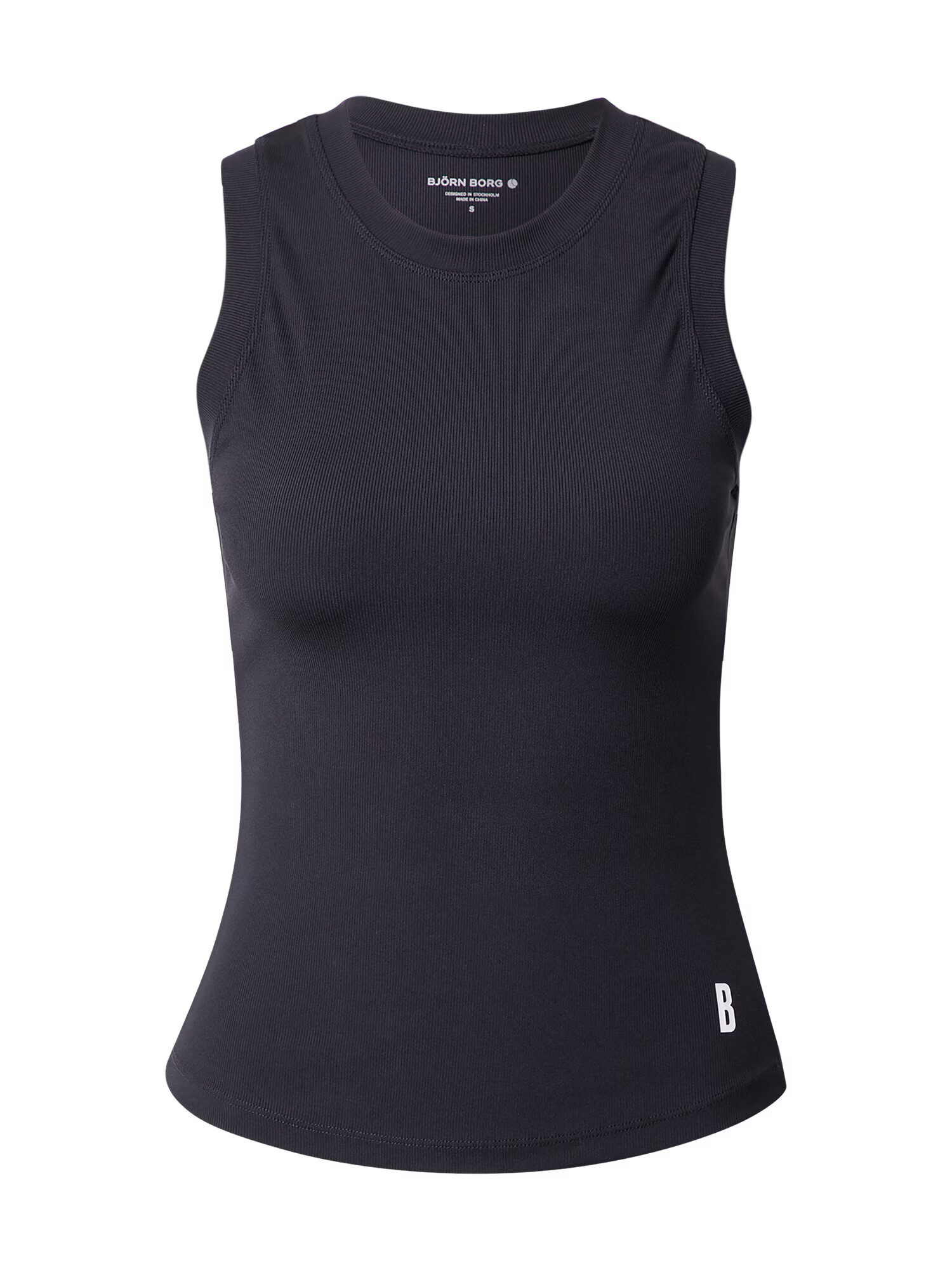 BJÖRN BORG Sport top negru / alb - Pled.ro