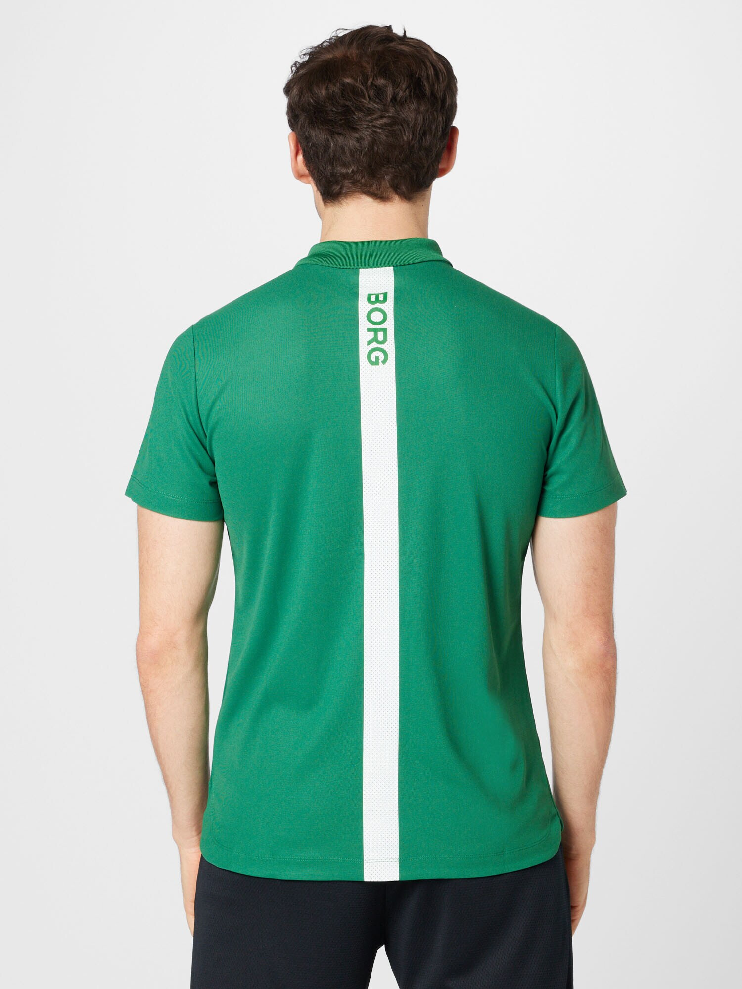 BJÖRN BORG Tricou funcțional 'ACE' verde / alb - Pled.ro