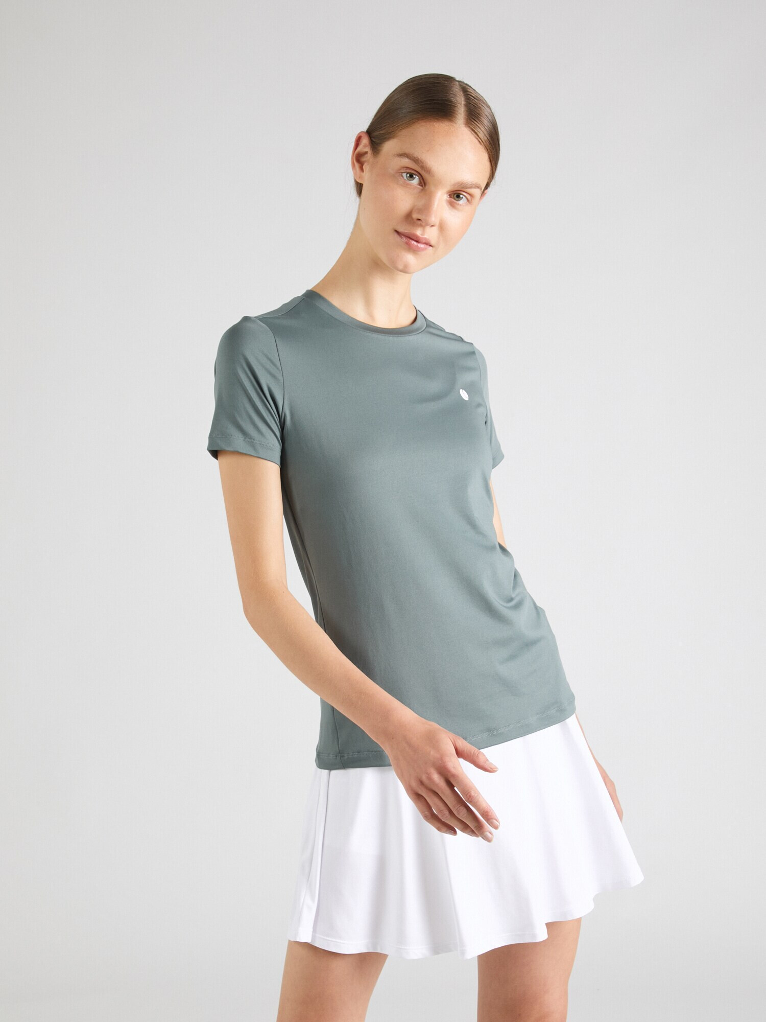 BJÖRN BORG Tricou funcțional 'ACE' verde pastel / alb - Pled.ro