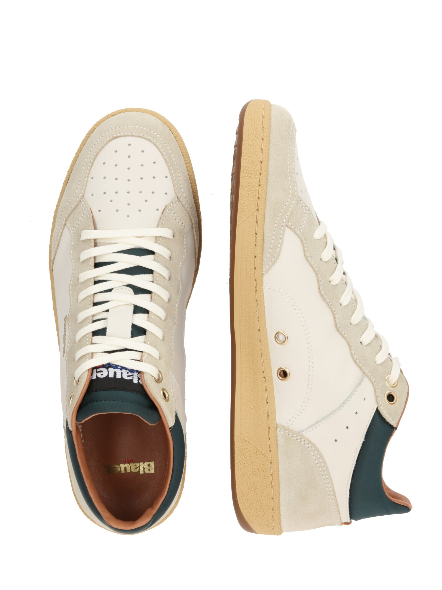 Blauer.USA Sneaker low bej / fildeş / auriu / verde - Pled.ro