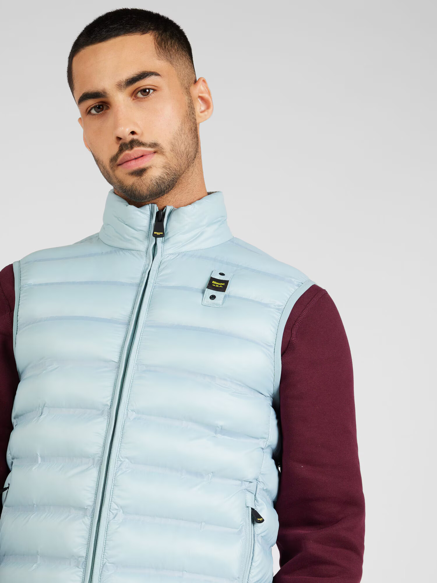 Blauer.USA Vestă albastru pastel - Pled.ro