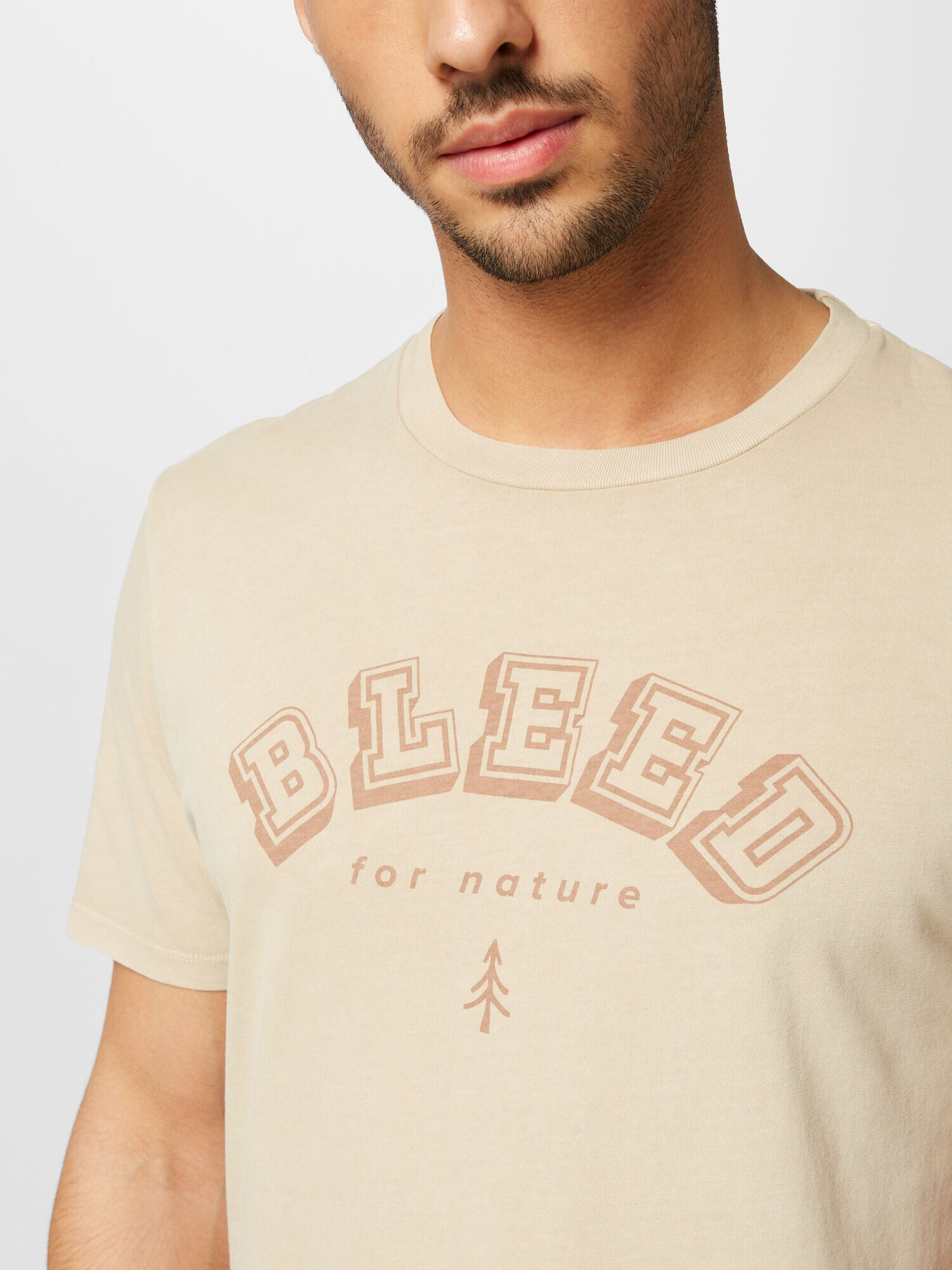 bleed clothing Tricou bej / maro cappuccino - Pled.ro