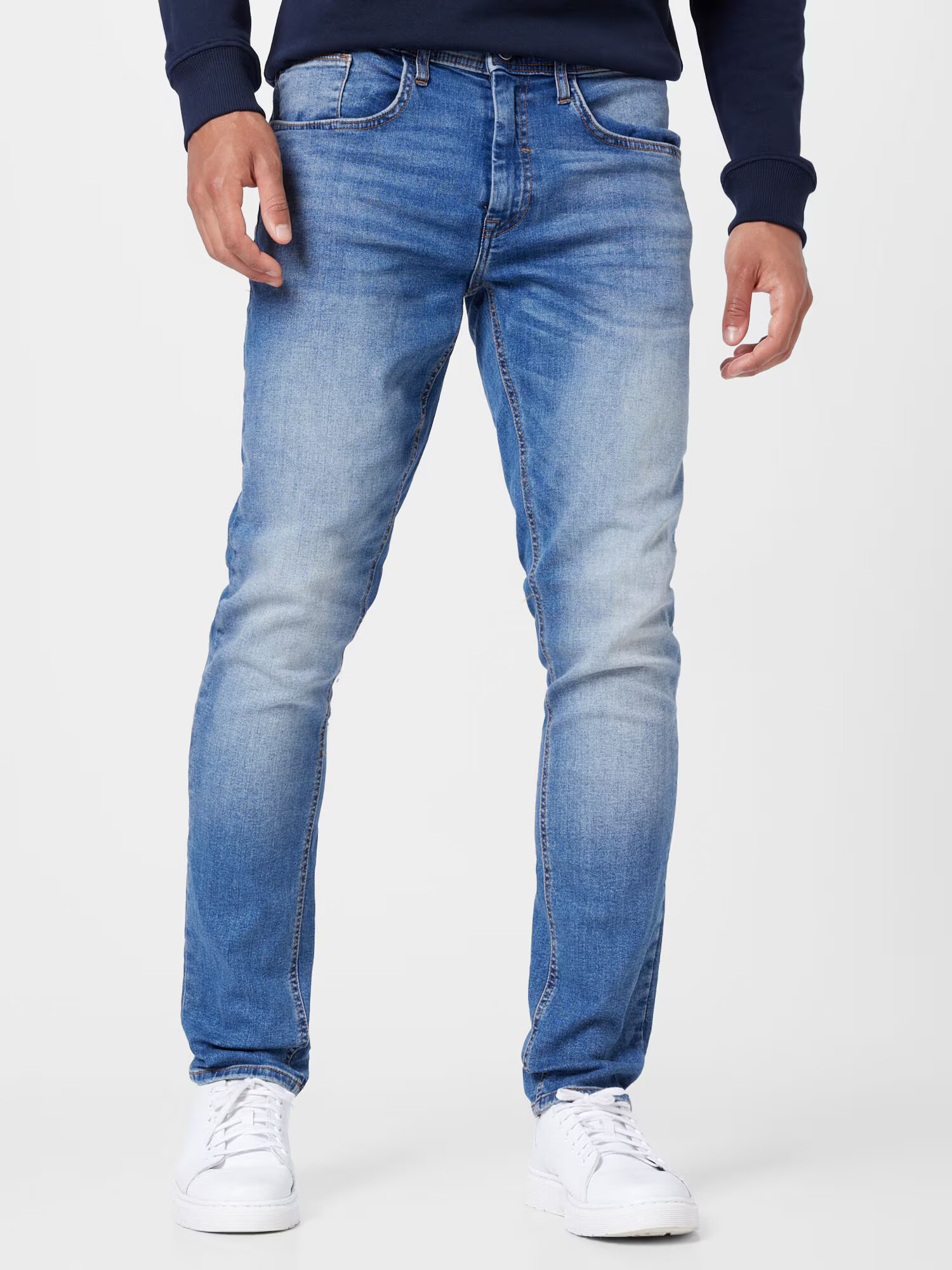 BLEND Jeans albastru denim / maro deschis - Pled.ro