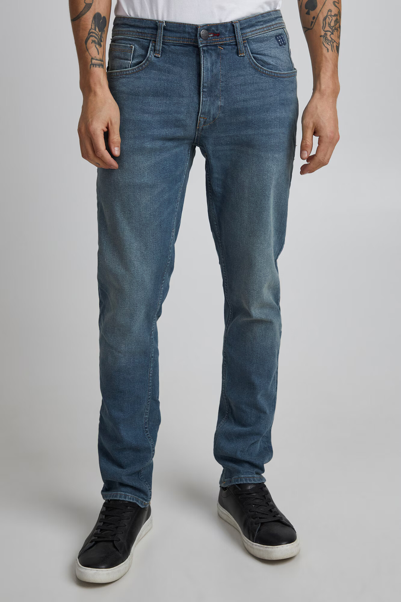 BLEND Jeans 'Twister' albastru denim / maro deschis - Pled.ro