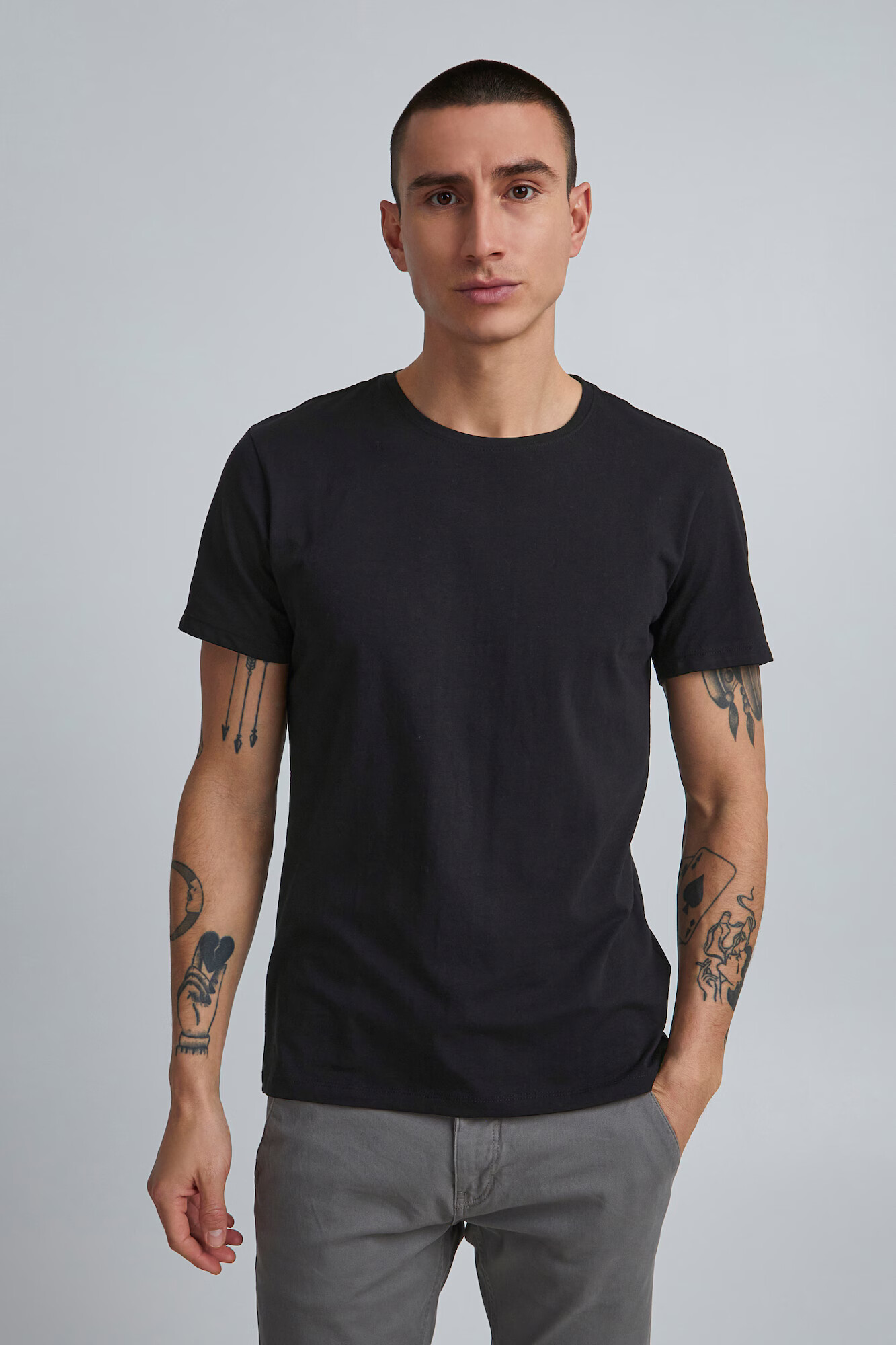 BLEND Tricou 'Nick' negru - Pled.ro