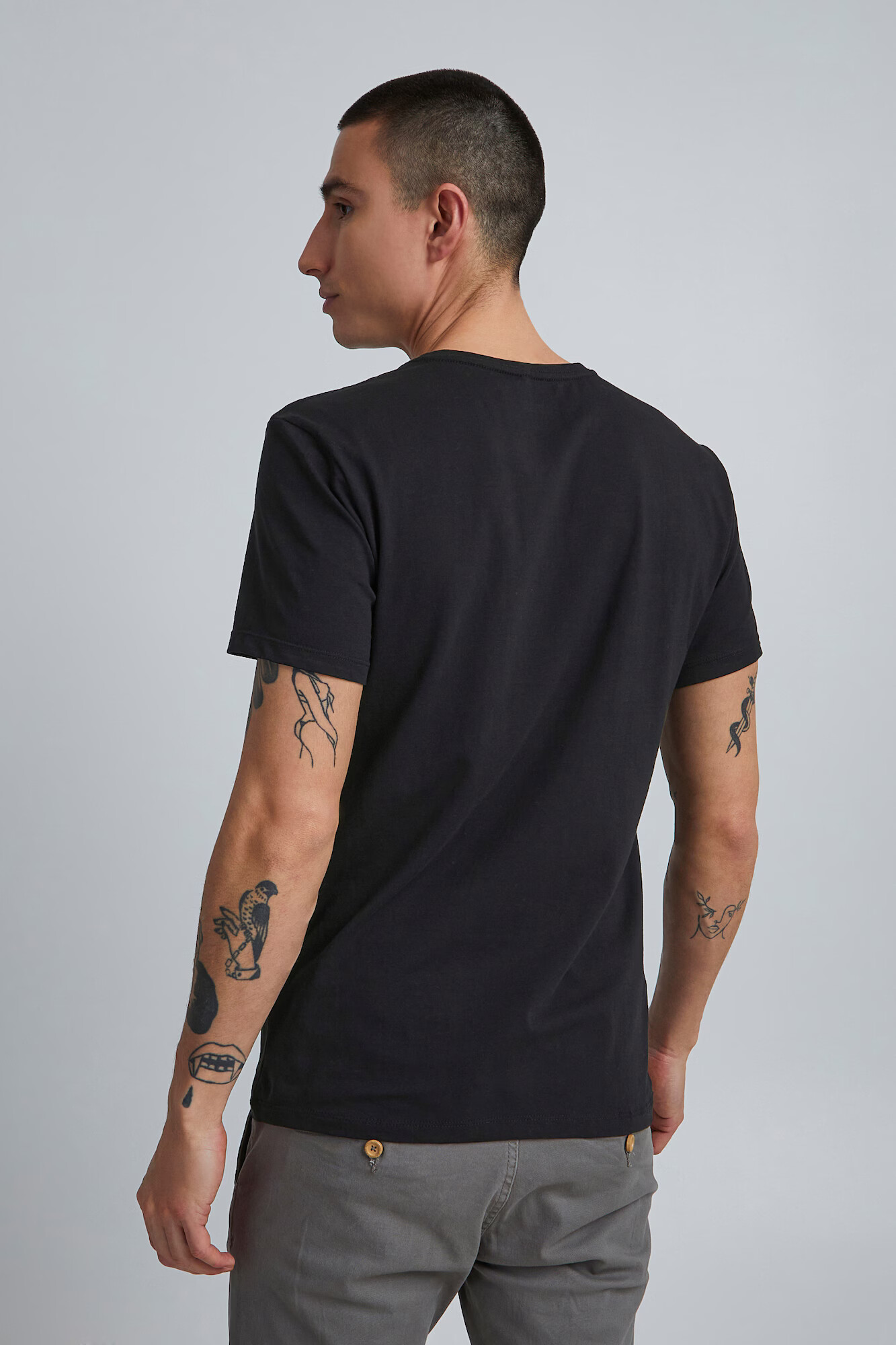 BLEND Tricou 'Nick' negru - Pled.ro