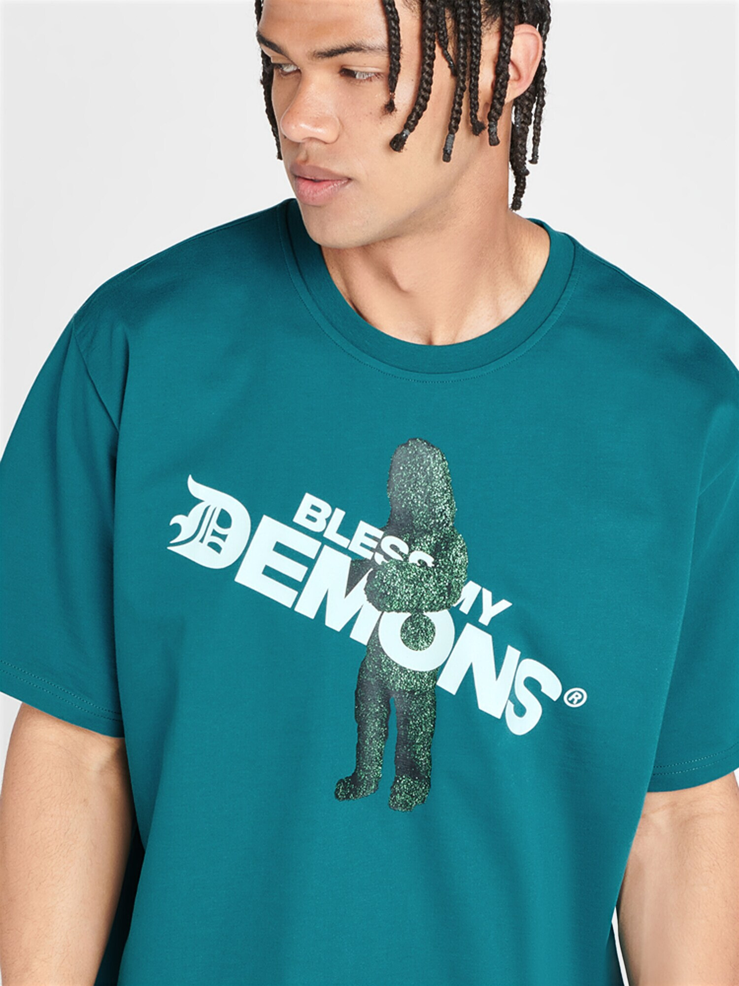 Bless my Demons exclusive for ABOUT YOU Tricou verde - Pled.ro