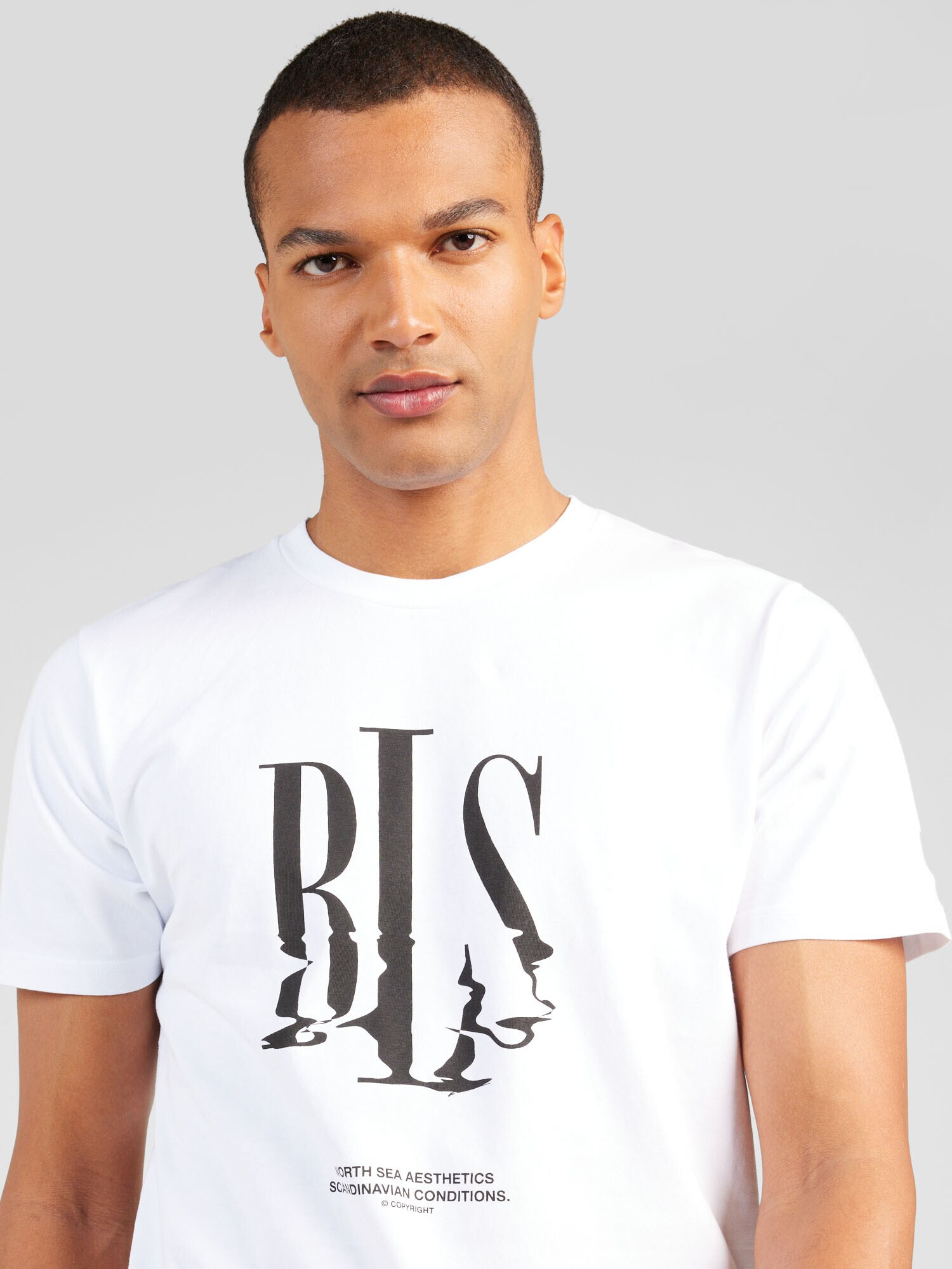 BLS HAFNIA Tricou 'North Sea' negru / alb - Pled.ro