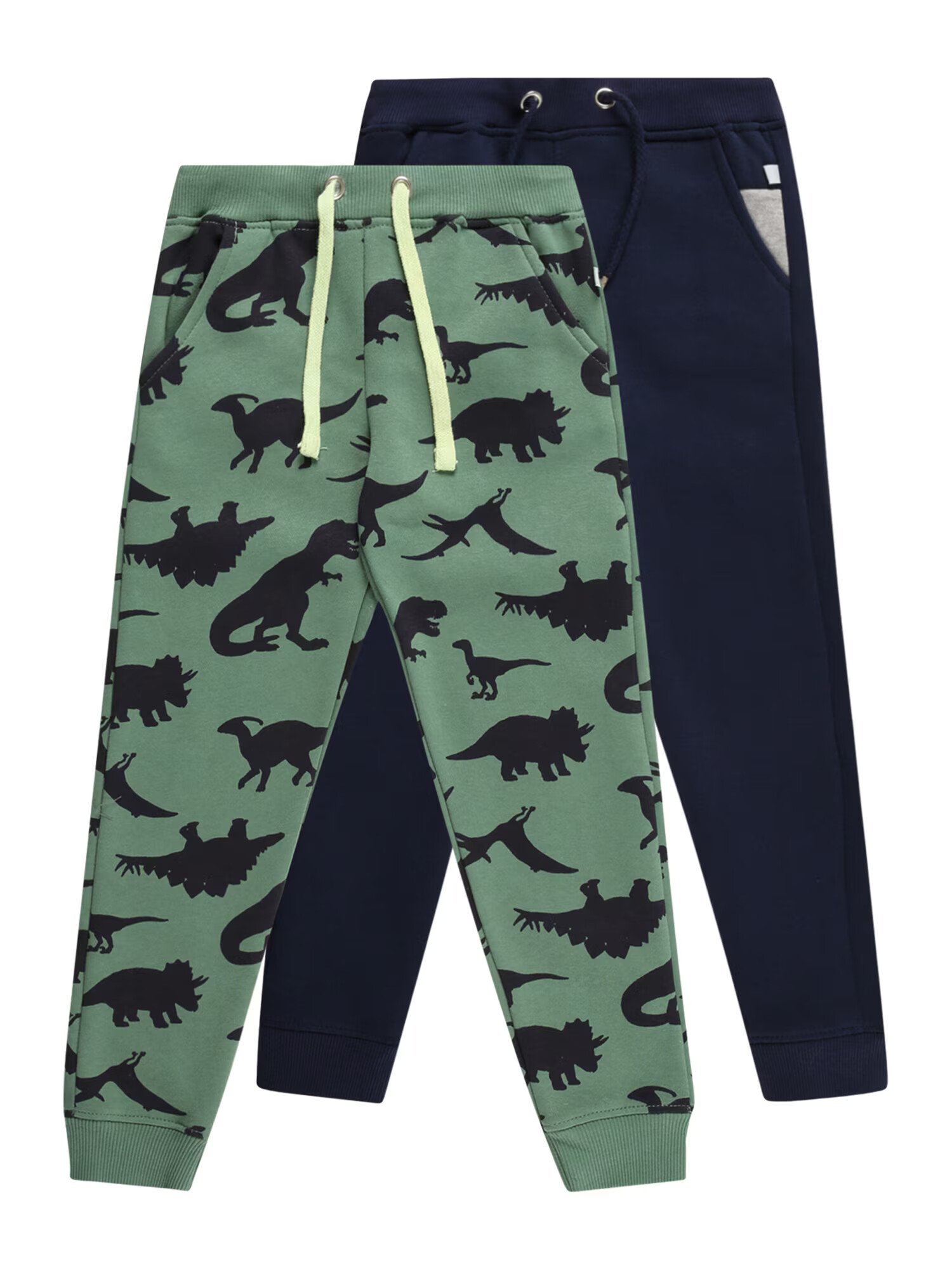 BLUE SEVEN Pantaloni albastru ultramarin / gri amestecat / verde mentă / verde pin - Pled.ro