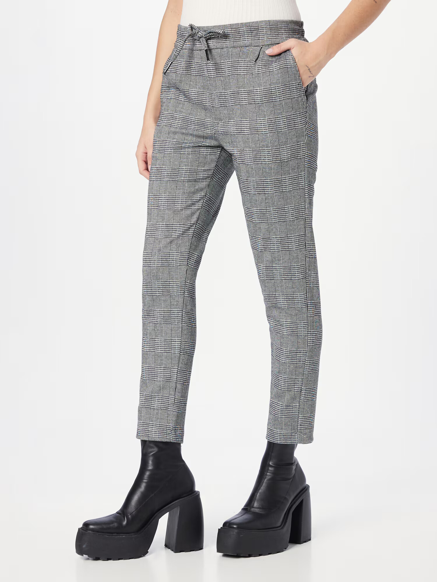 BLUE SEVEN Pantaloni gri deschis / negru - Pled.ro