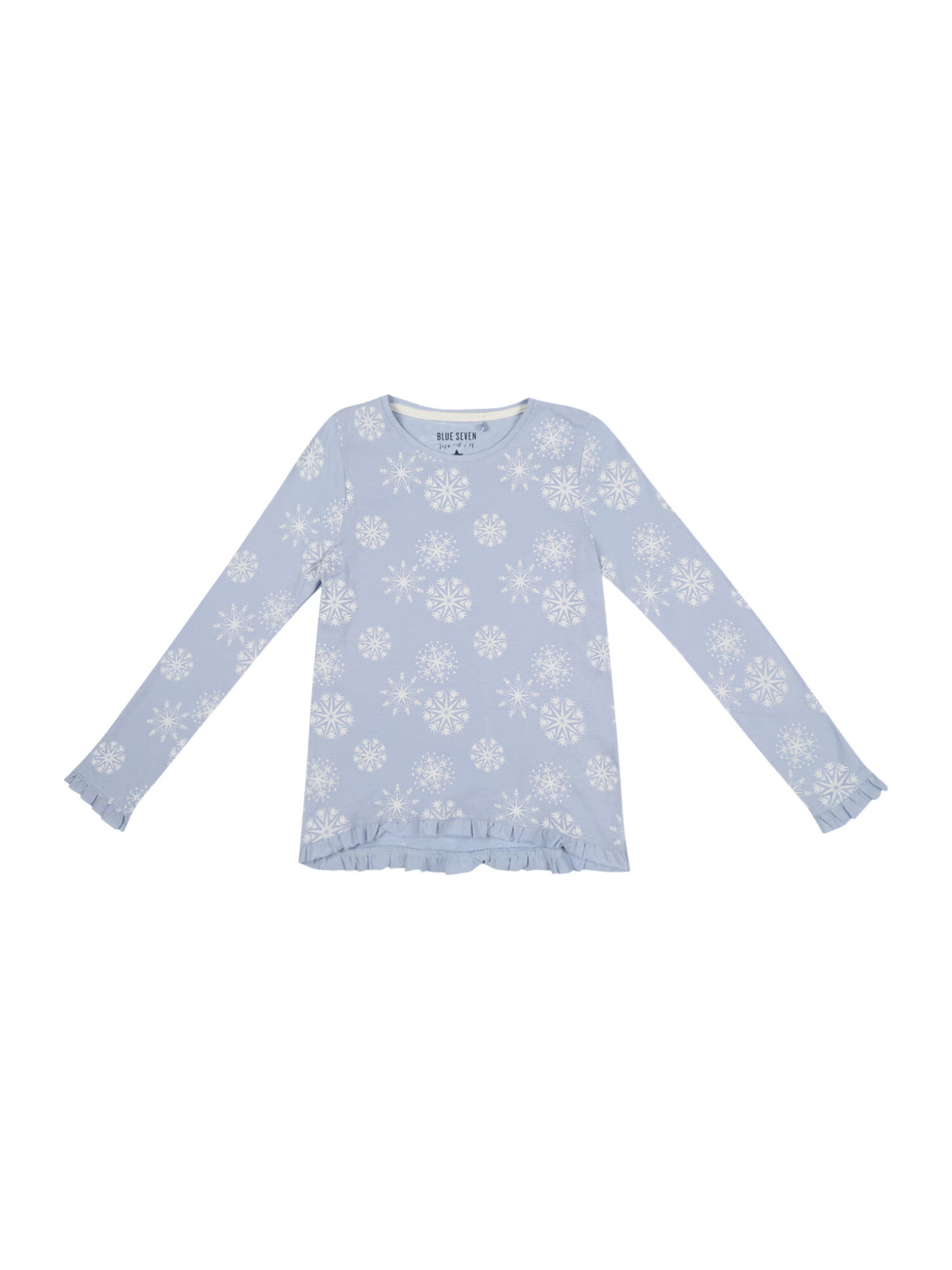 BLUE SEVEN Tricou albastru deschis / alb - Pled.ro