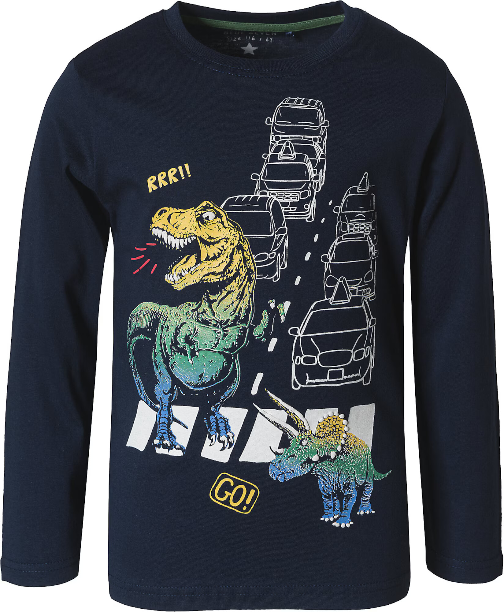 BLUE SEVEN Tricou albastru închis / gri amestecat / mai multe culori - Pled.ro