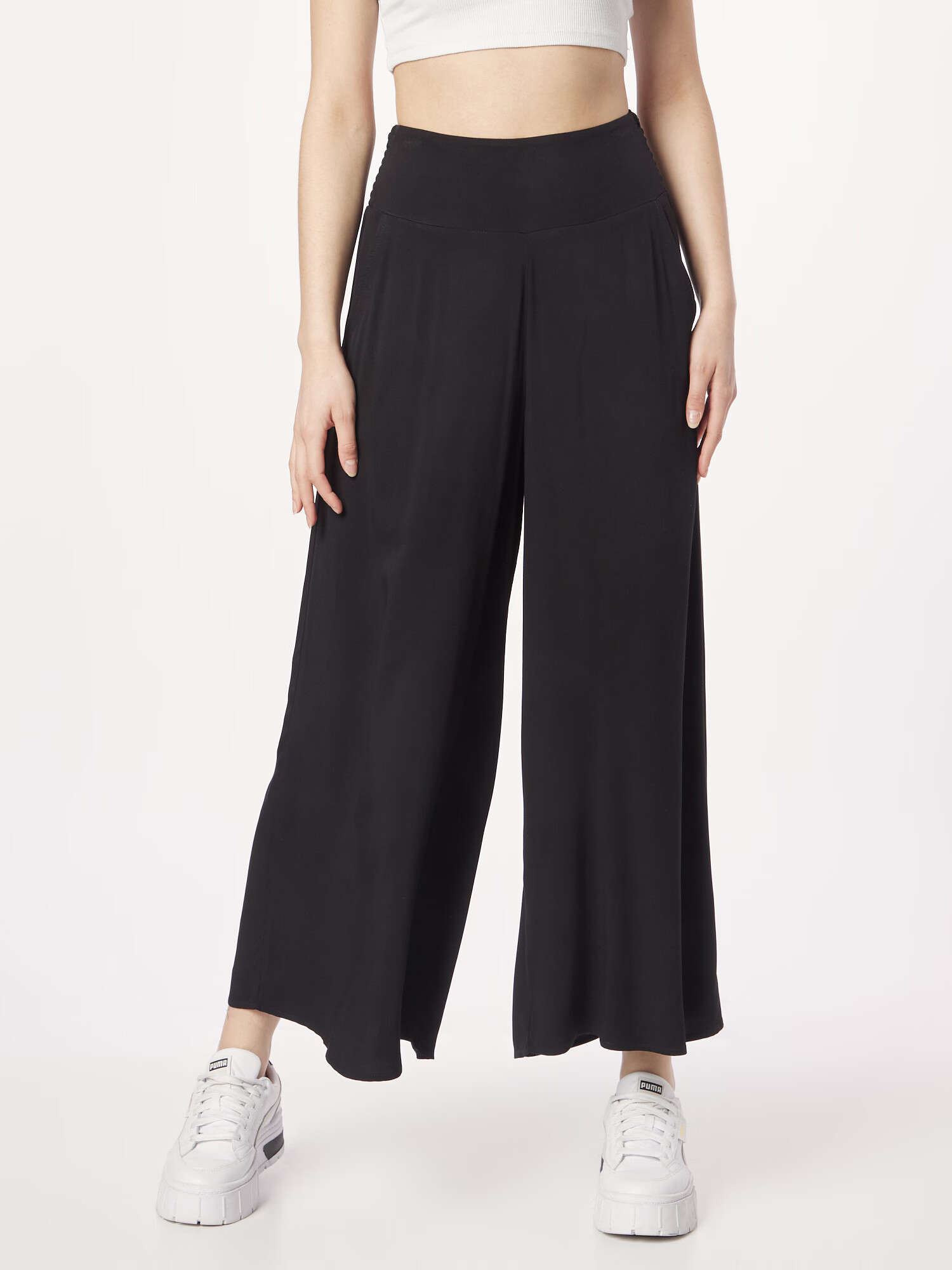 Blutsgeschwister Pantaloni 'In Full Bloom' negru - Pled.ro