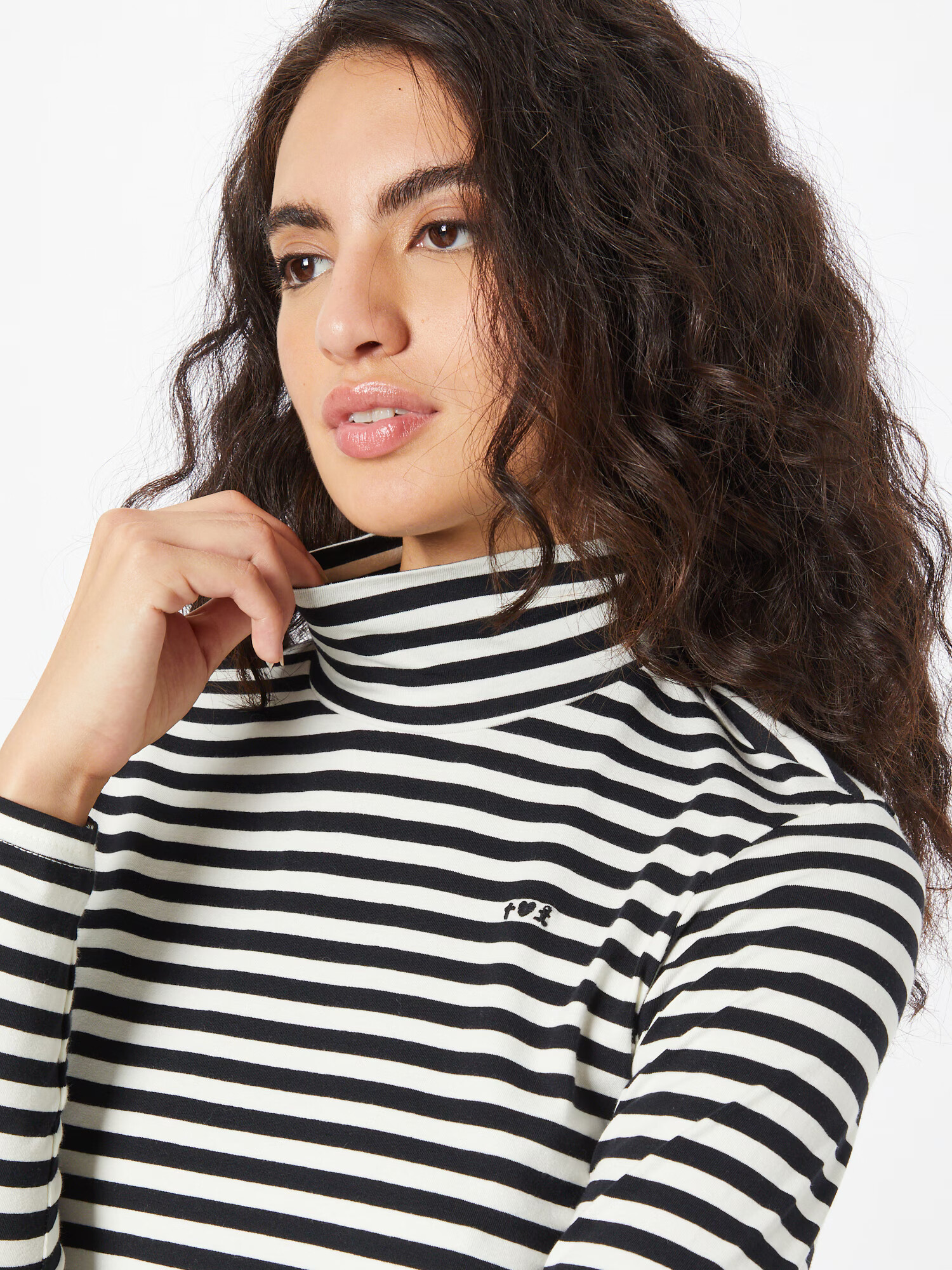 Blutsgeschwister Tricou 'Lonely Lips' negru / alb - Pled.ro