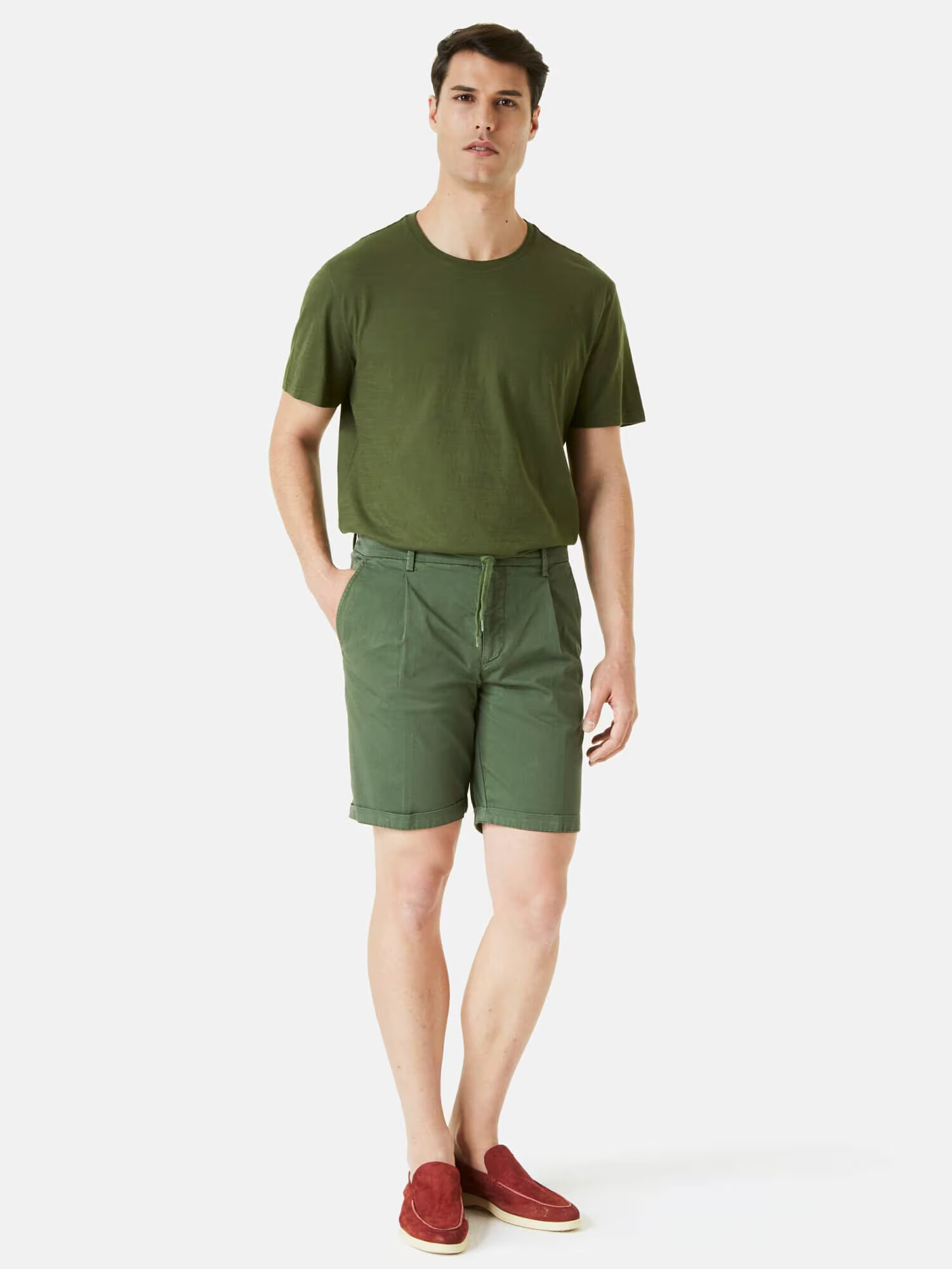 Boggi Milano Pantaloni cutați verde - Pled.ro