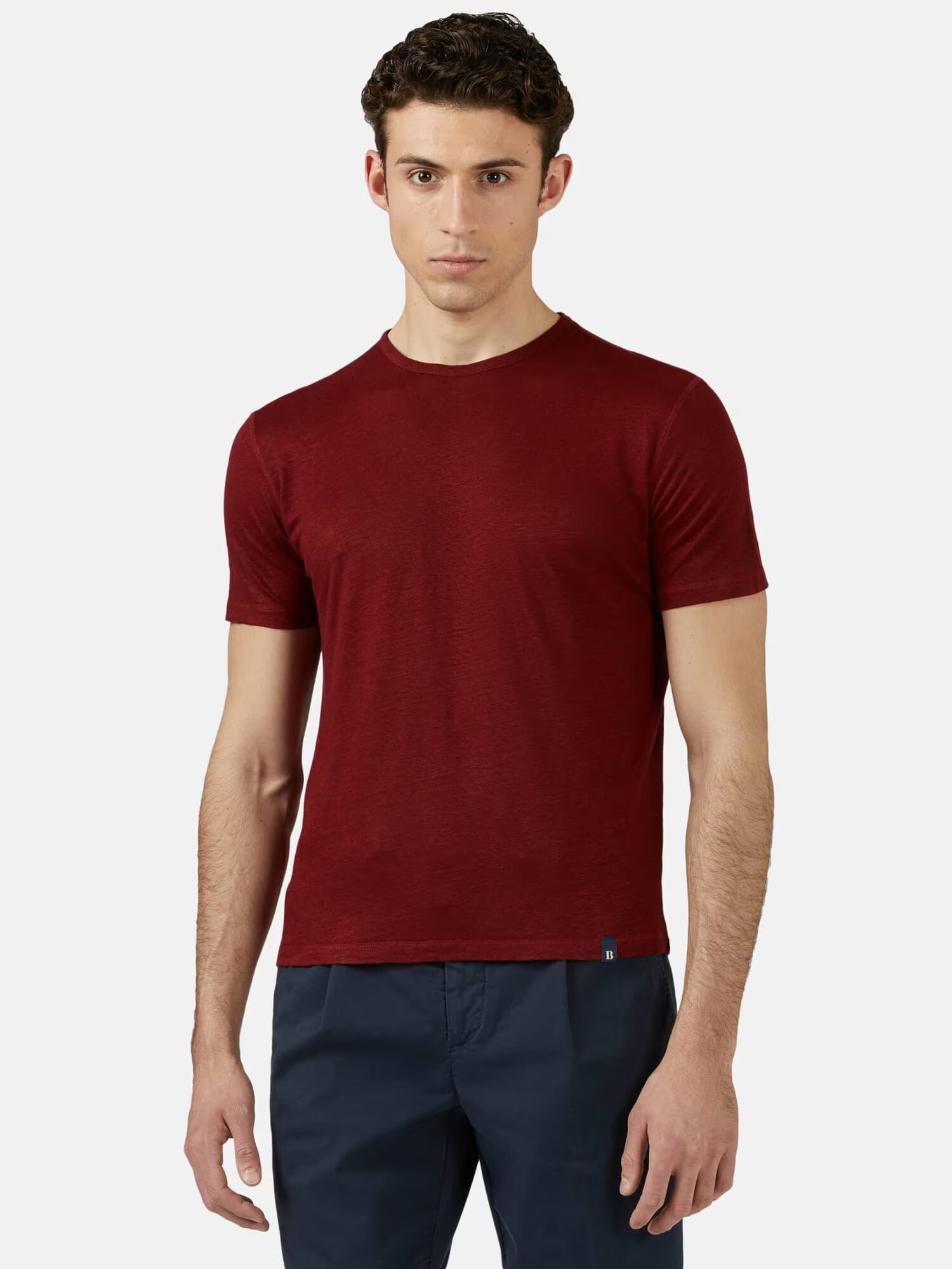 Boggi Milano Tricou roșu burgundy - Pled.ro