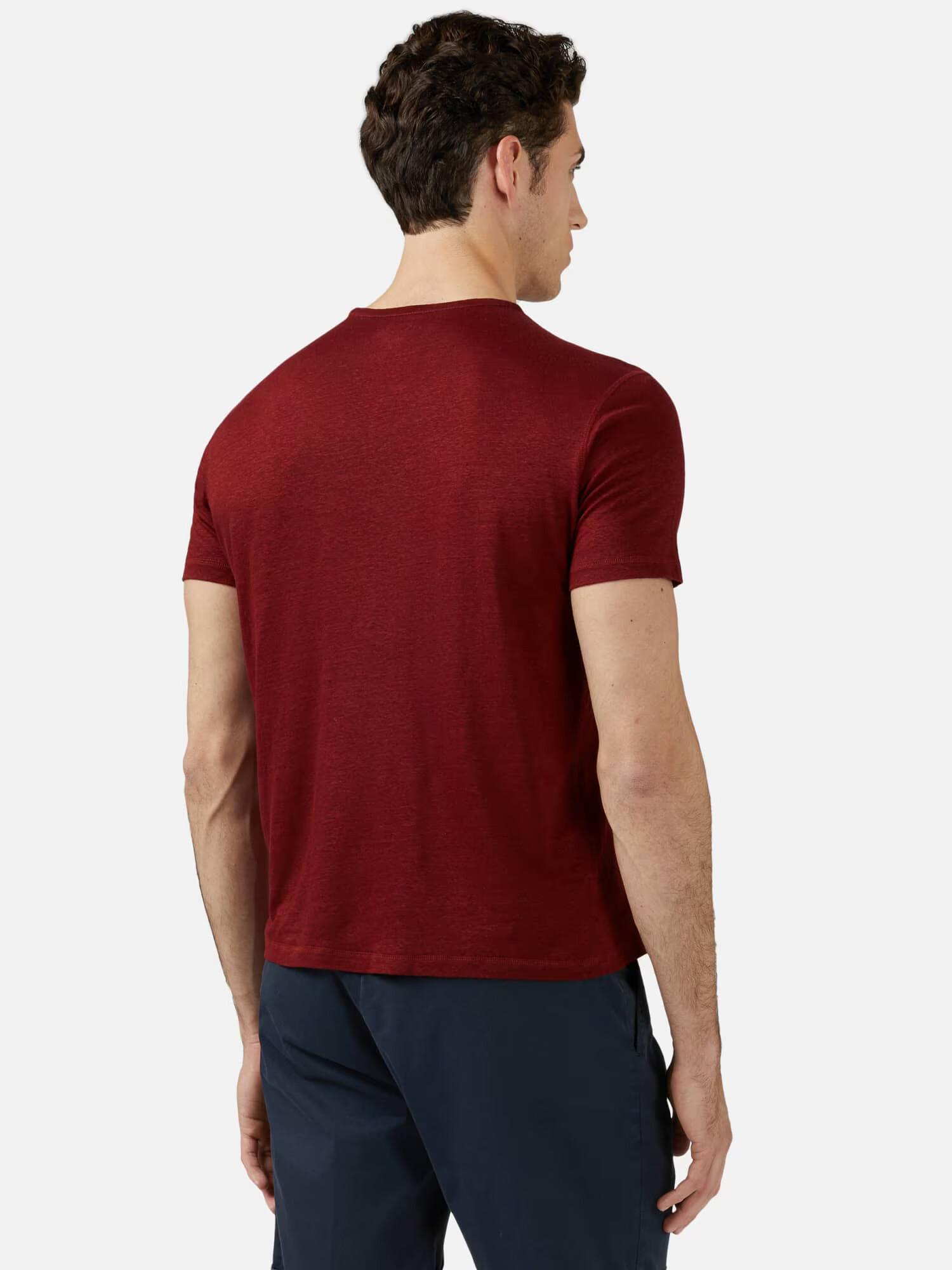 Boggi Milano Tricou roșu burgundy - Pled.ro