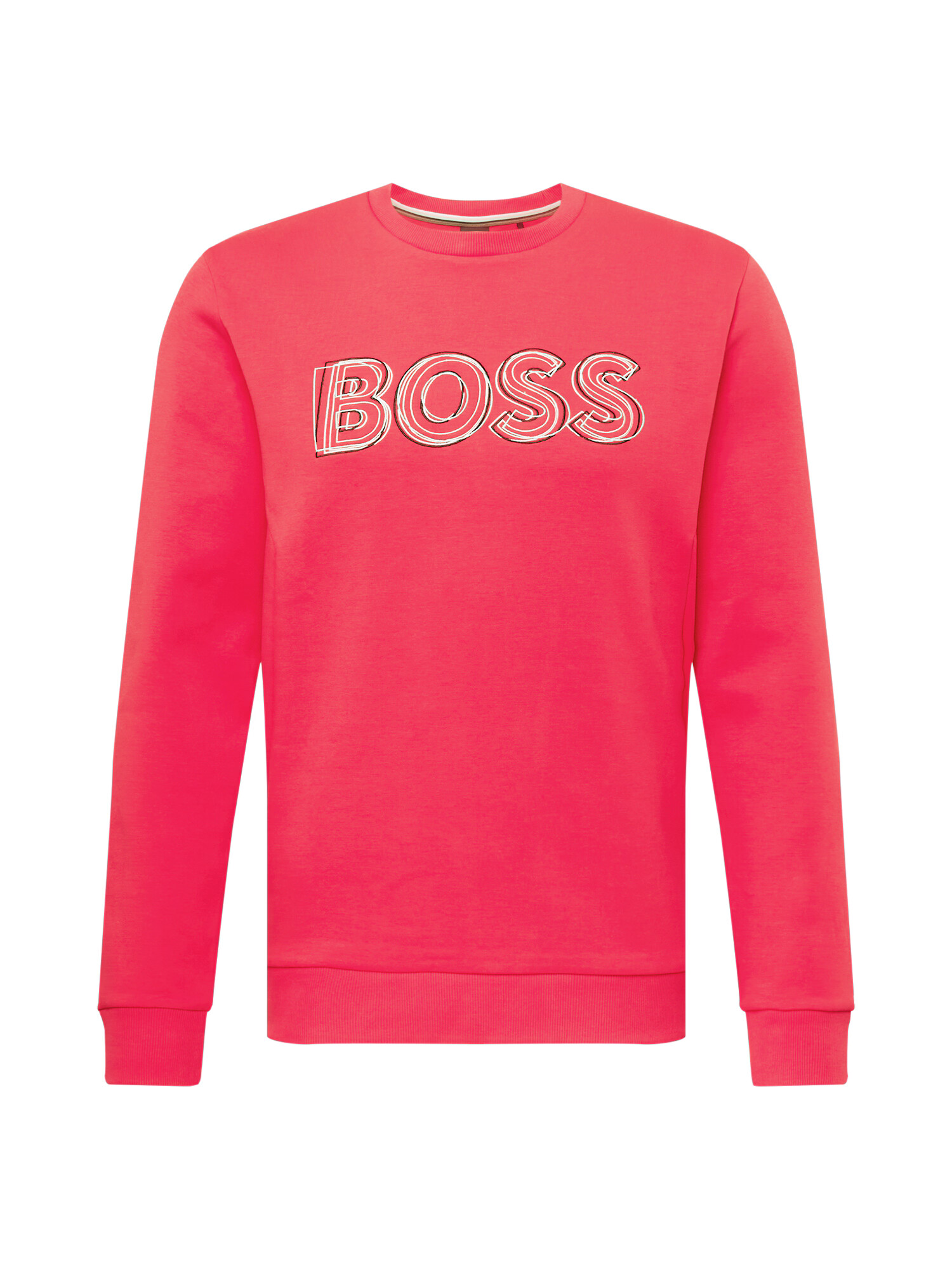 BOSS Black Bluză de molton 'Salbo' maro / rosé / negru / alb - Pled.ro