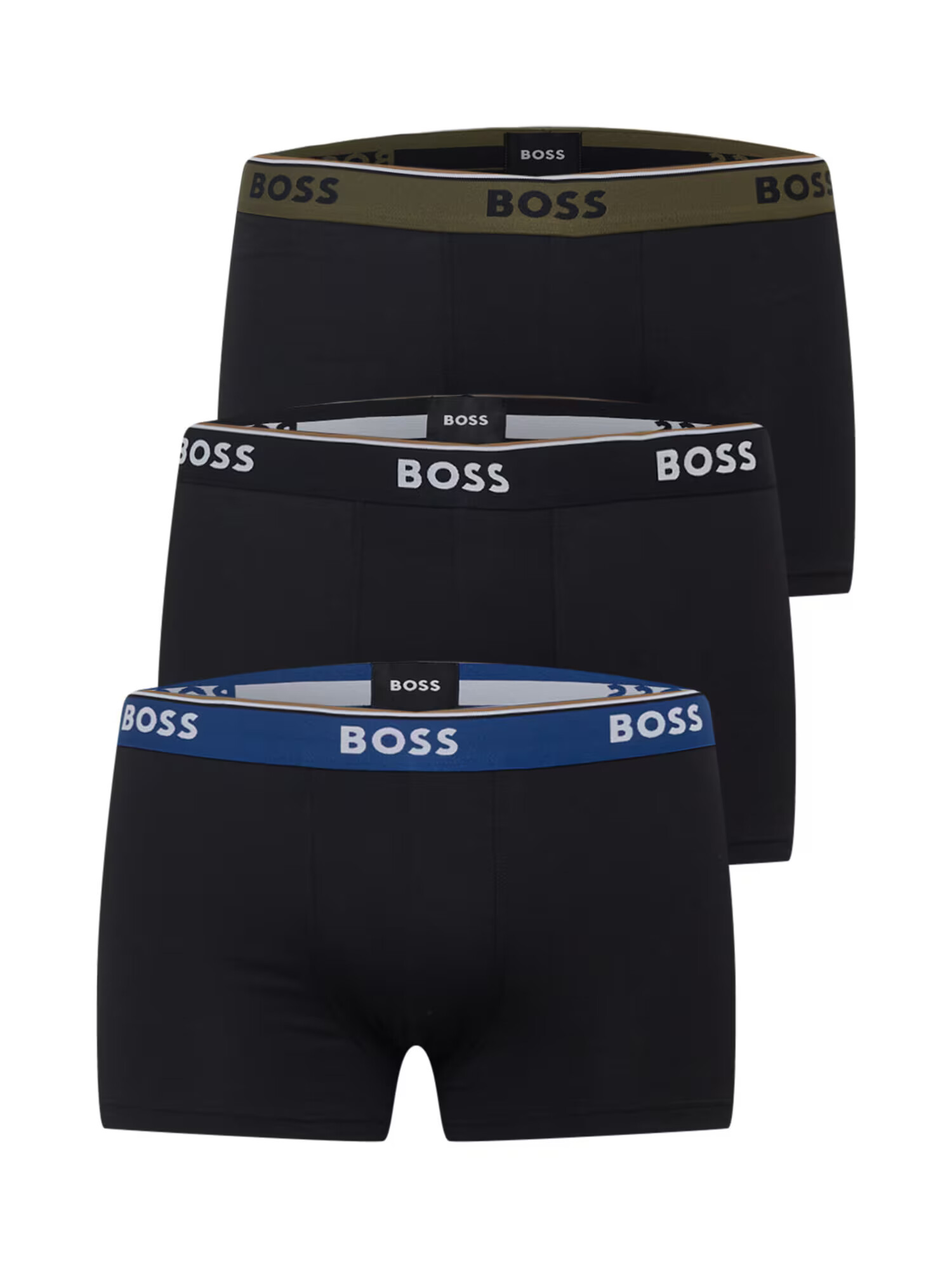 BOSS Black Boxeri albastru / kaki / negru / alb - Pled.ro