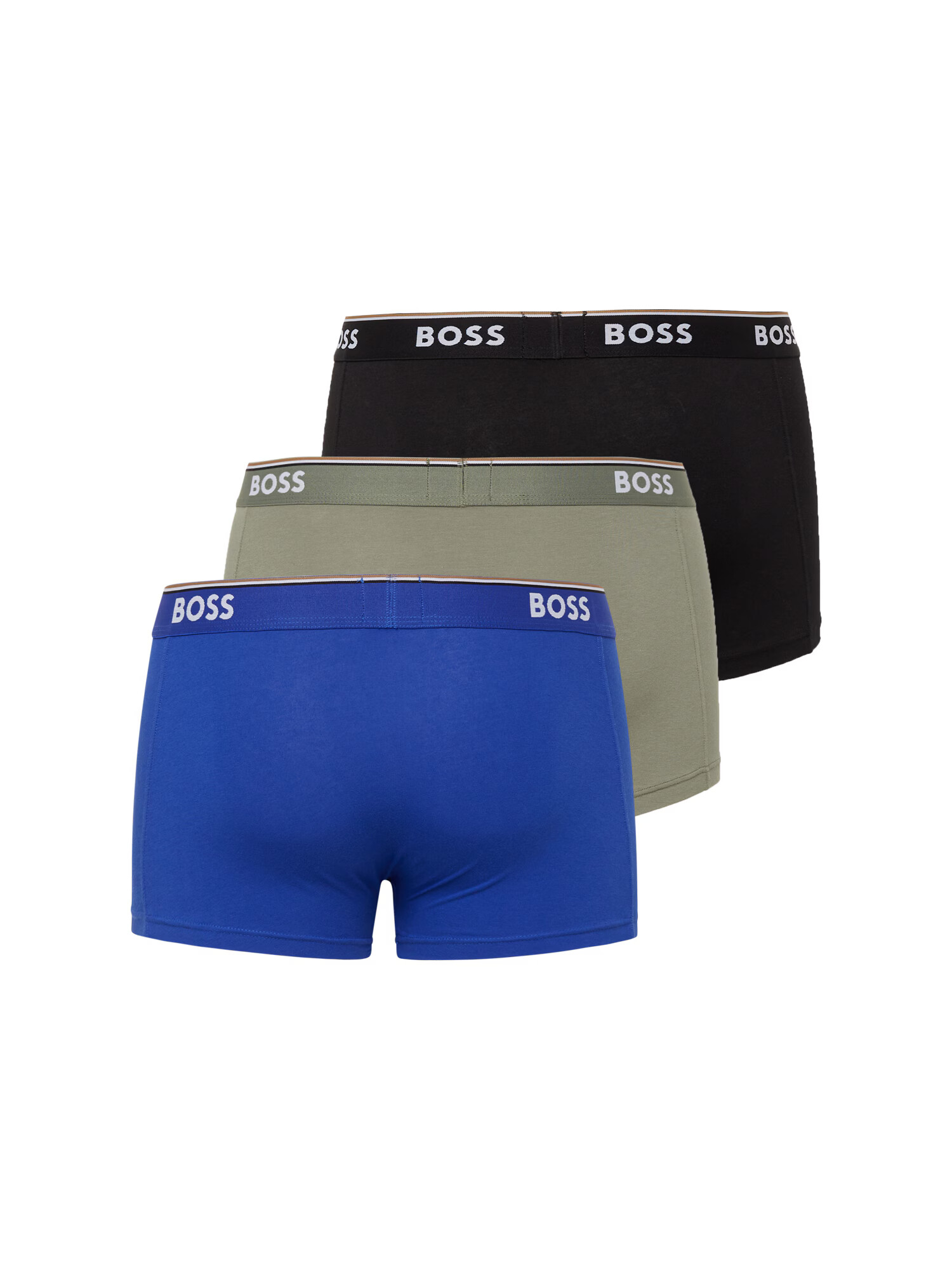 BOSS Black Boxeri albastru regal / gri fumuriu / negru / alb - Pled.ro