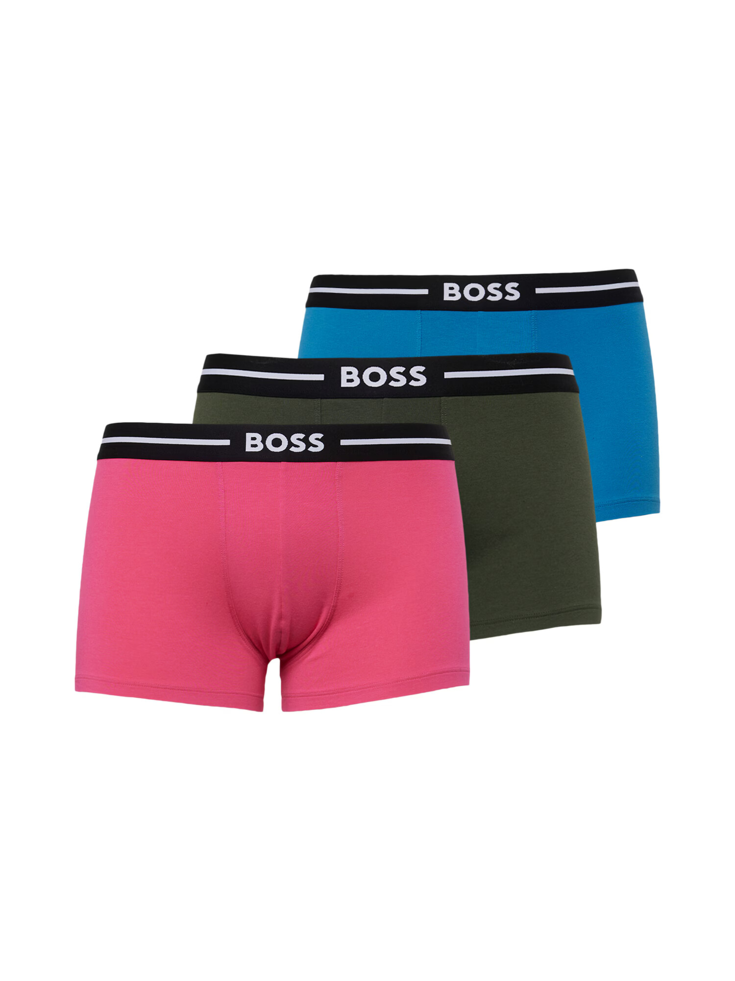 BOSS Black Boxeri albastru / verde închis / roz deschis / negru - Pled.ro