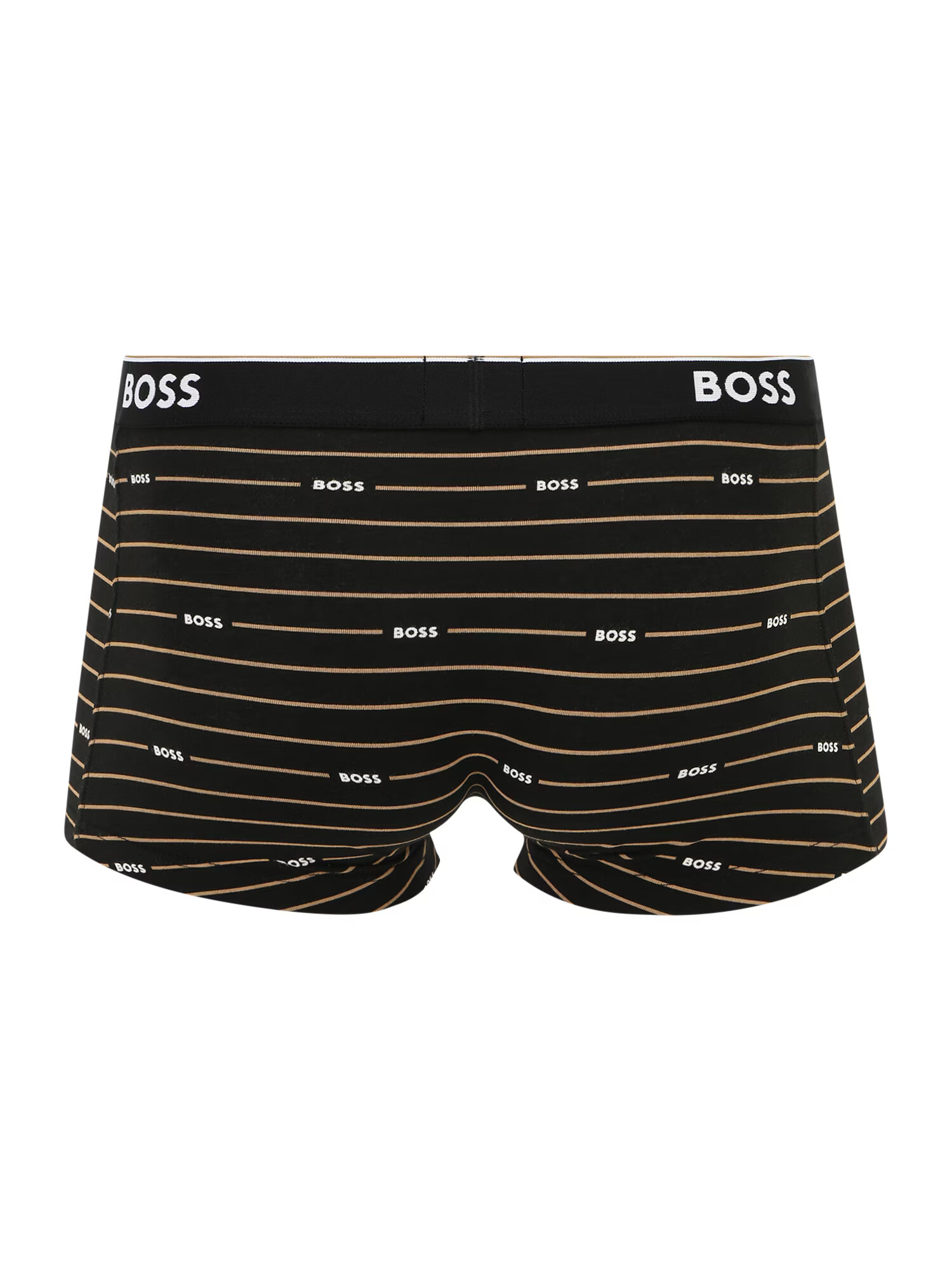 BOSS Black Boxeri bej / negru / alb - Pled.ro