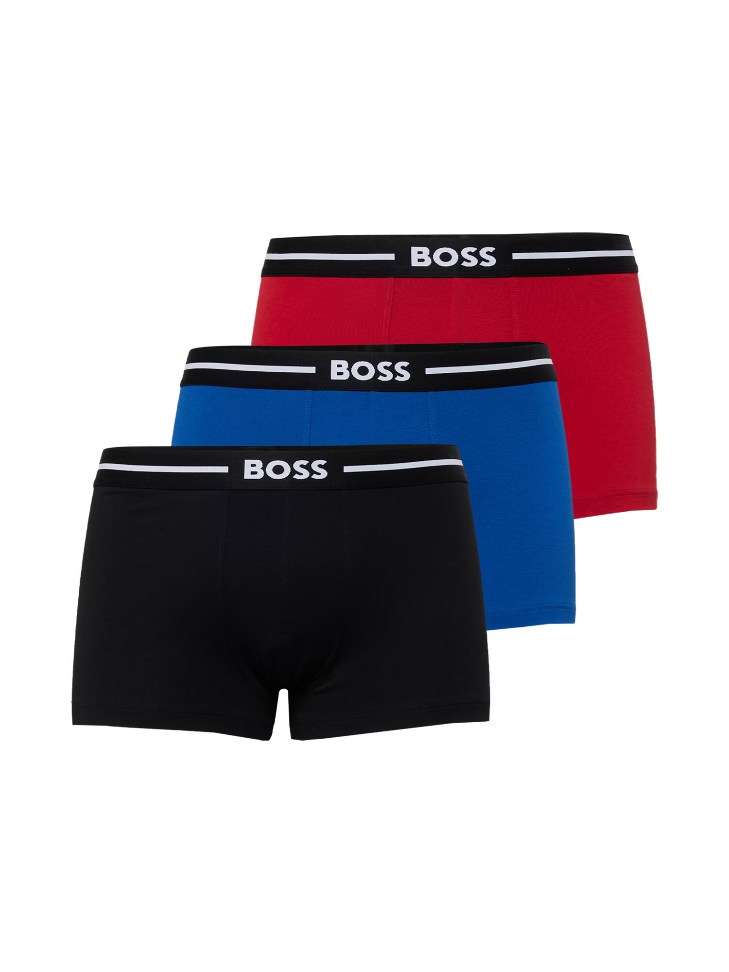 BOSS Black Boxeri 'Bold' albastru regal / roșu / negru / alb murdar - Pled.ro