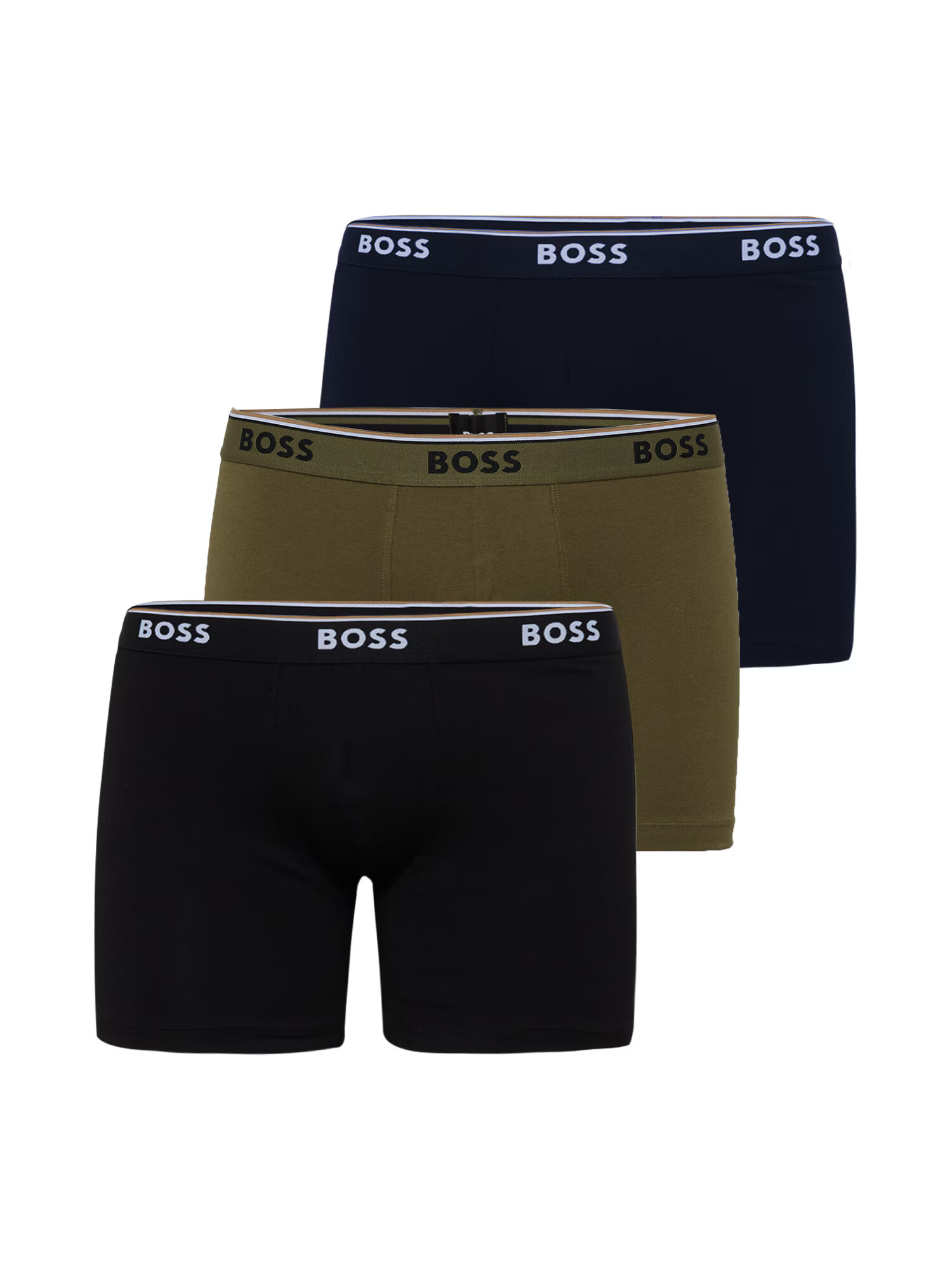 BOSS Black Boxeri 'EOSP' albastru noapte / oliv / negru / alb murdar - Pled.ro