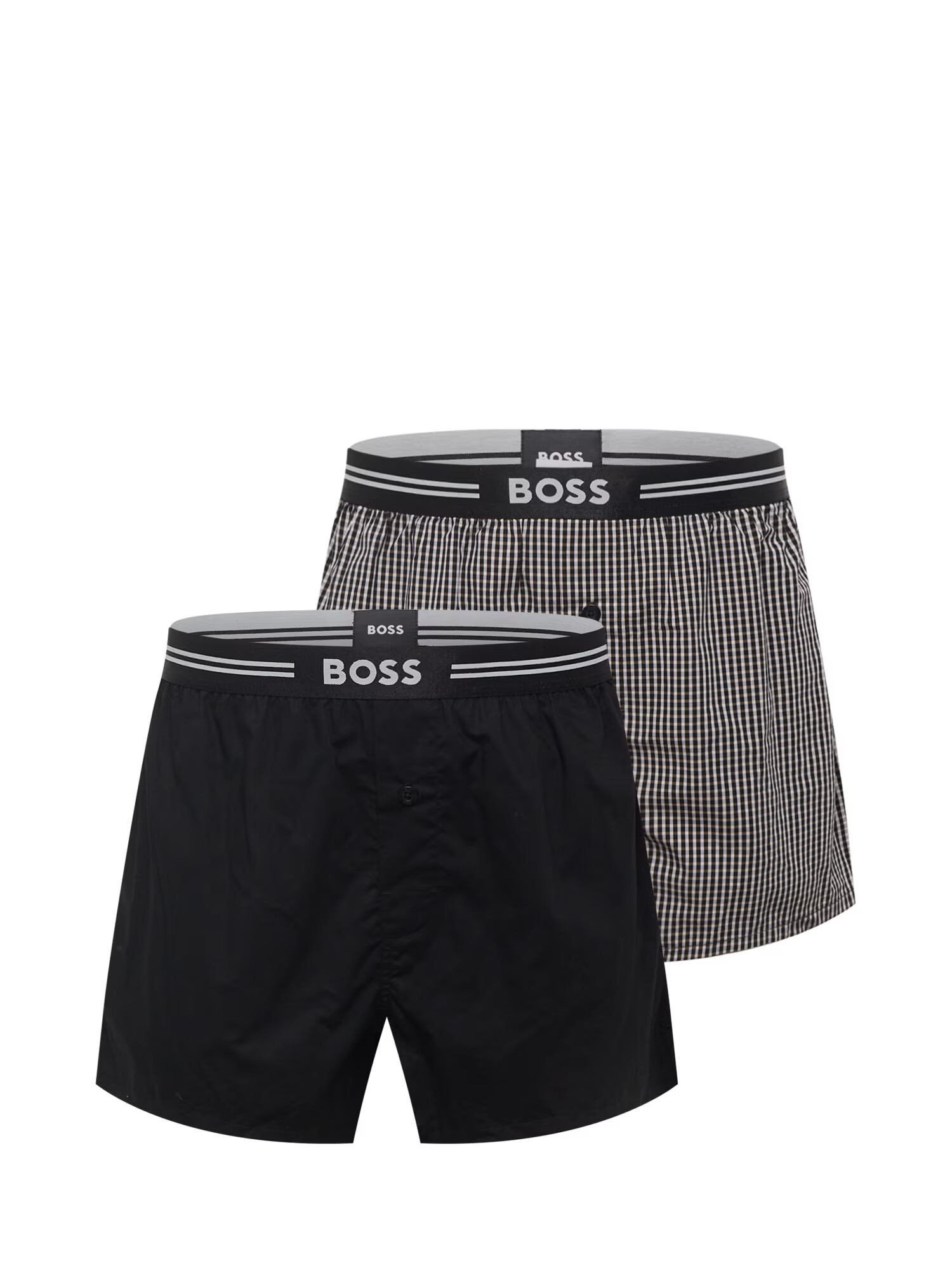 BOSS Black Boxeri maro deschis / gri / negru / alb - Pled.ro