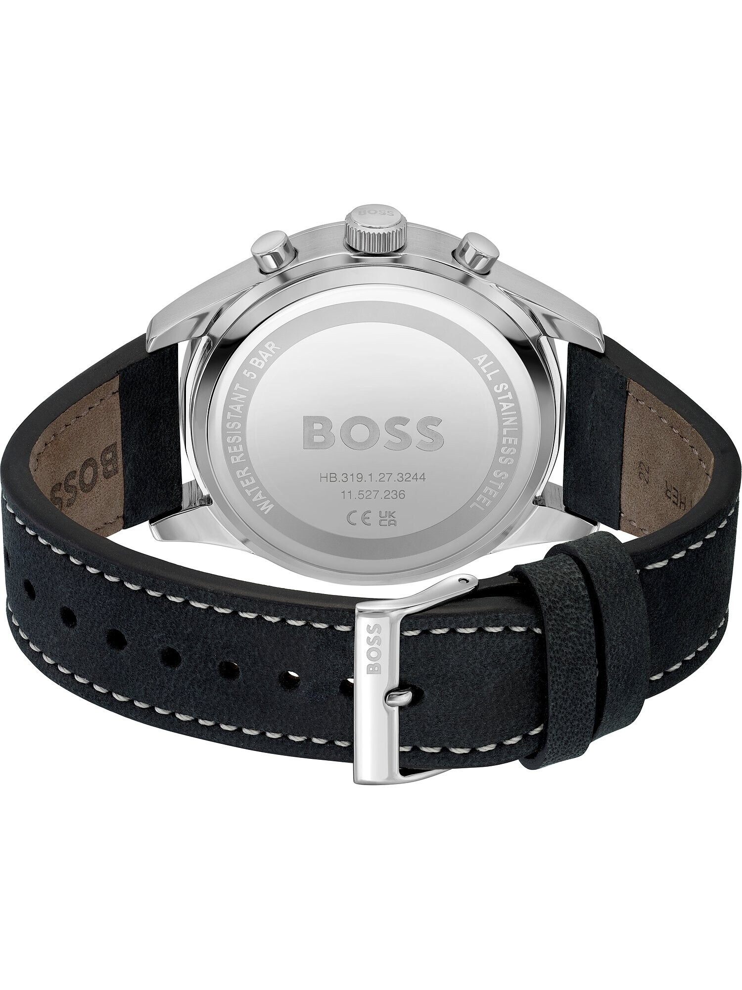 BOSS Black Ceas analogic negru / alb - Pled.ro