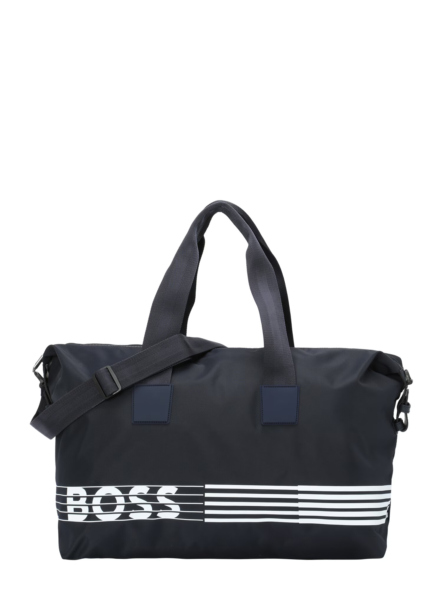 BOSS Black Geantă de weekend bleumarin / alb - Pled.ro