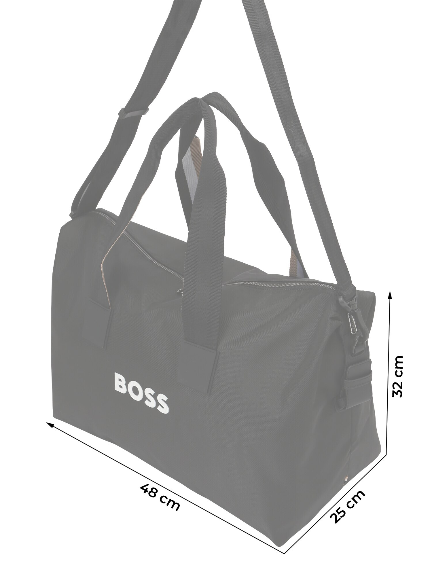 BOSS Black Geantă de weekend 'Catch 3.0 Holdall' negru / alb - Pled.ro