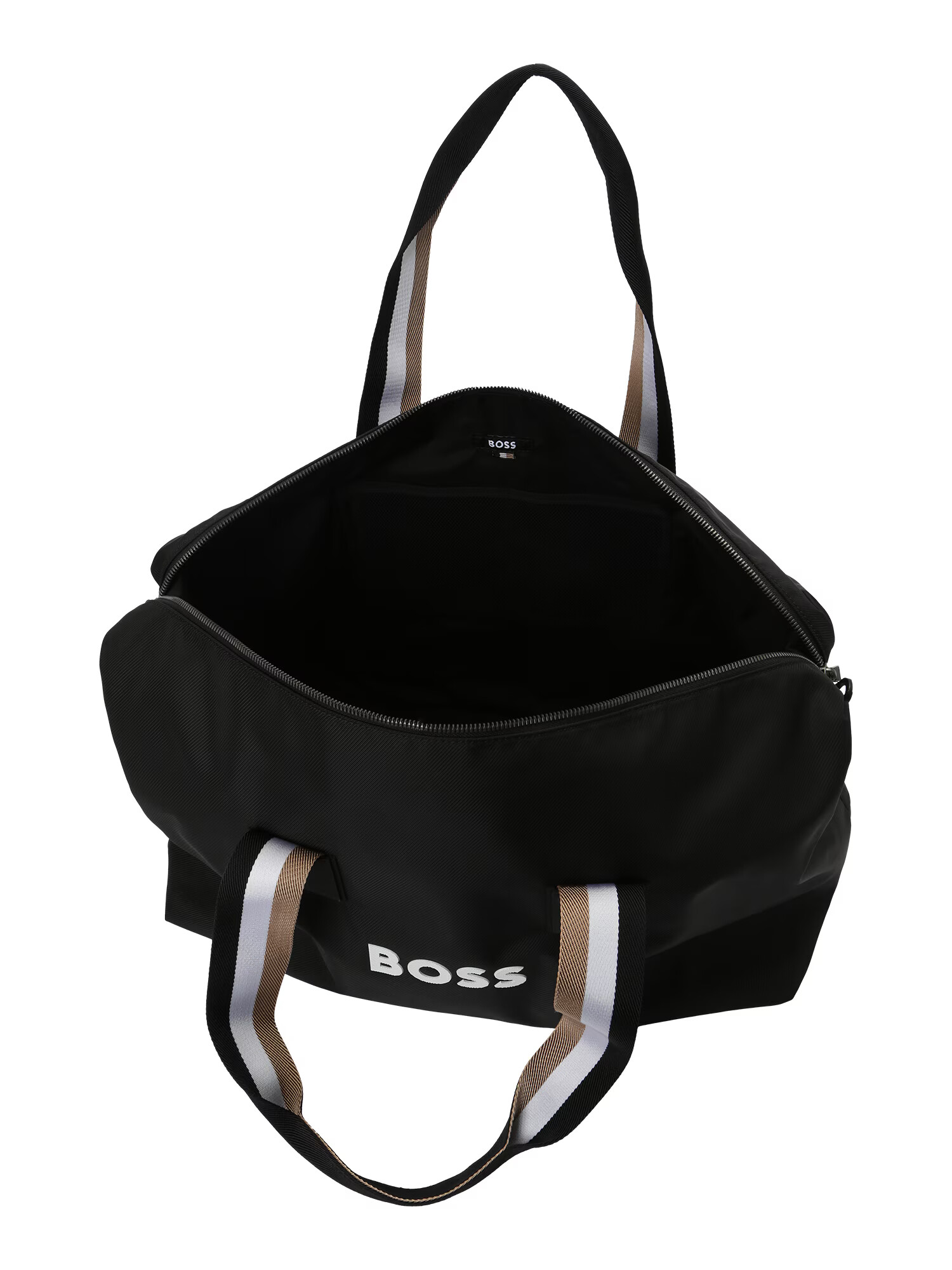 BOSS Black Geantă de weekend 'Catch 3.0 Holdall' negru / alb - Pled.ro