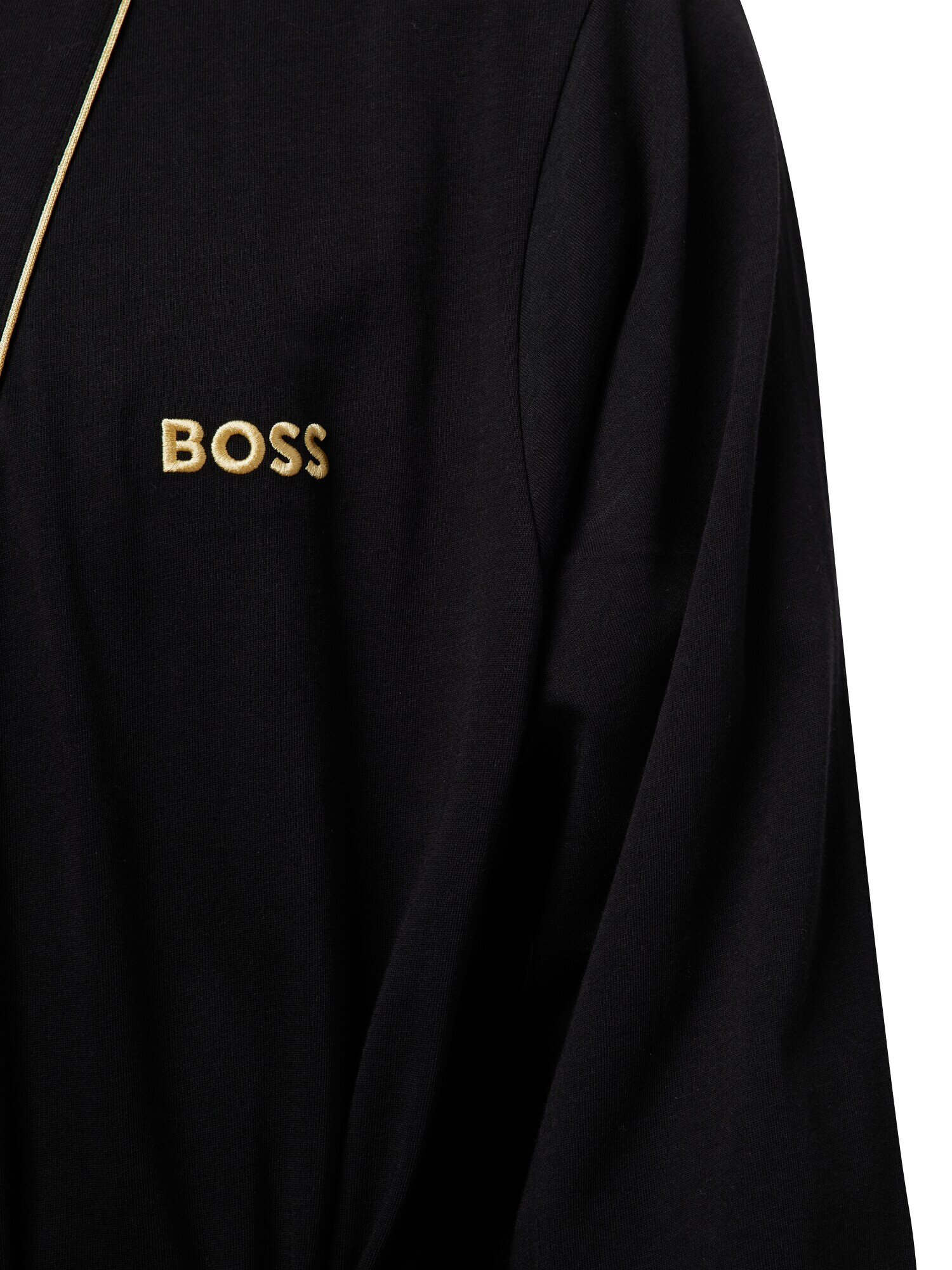 BOSS Black Halat de baie lung 'Xmas Kimono' bej deschis / negru - Pled.ro