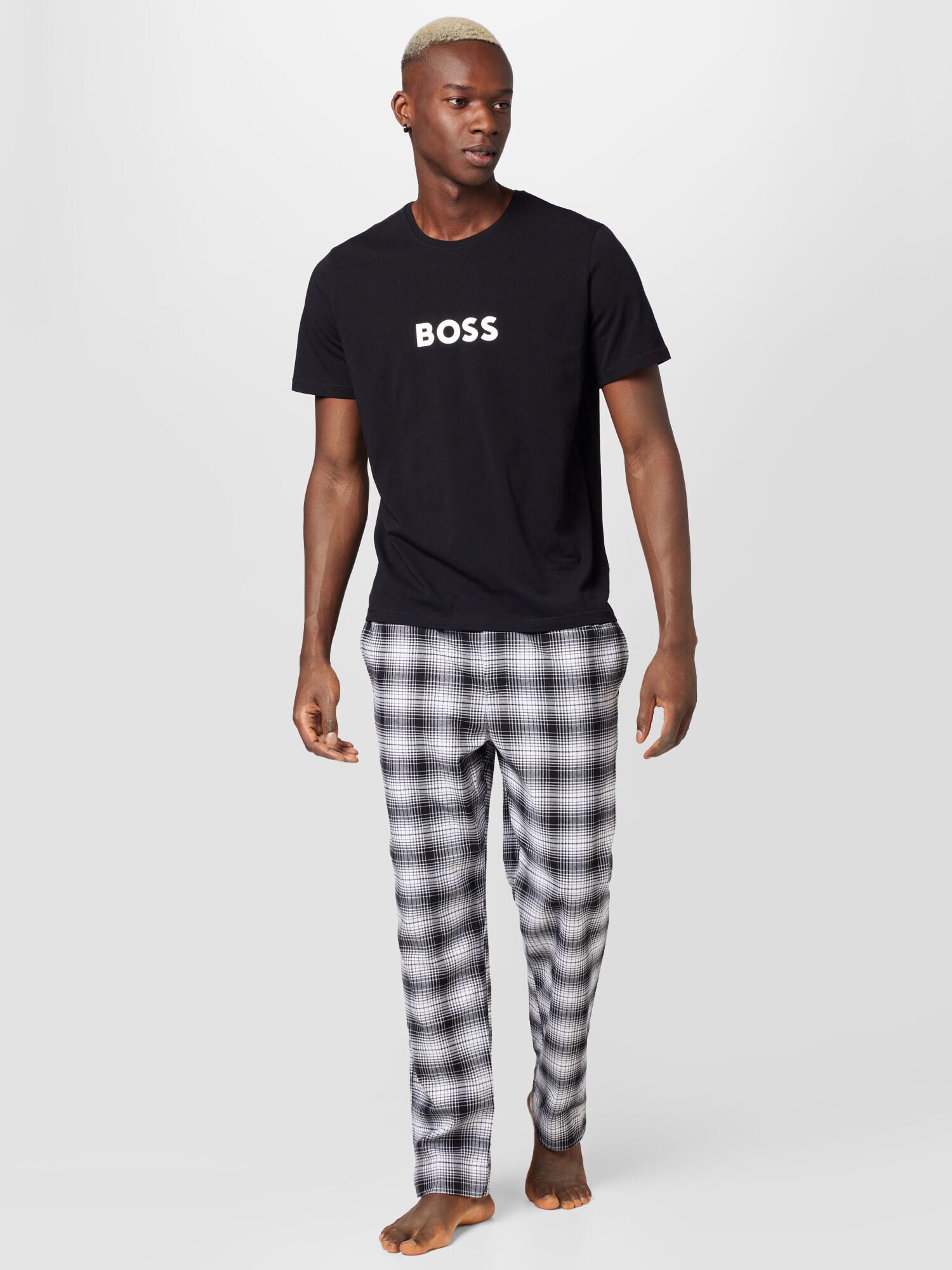 BOSS Black Maiou 'Easy' negru / alb - Pled.ro