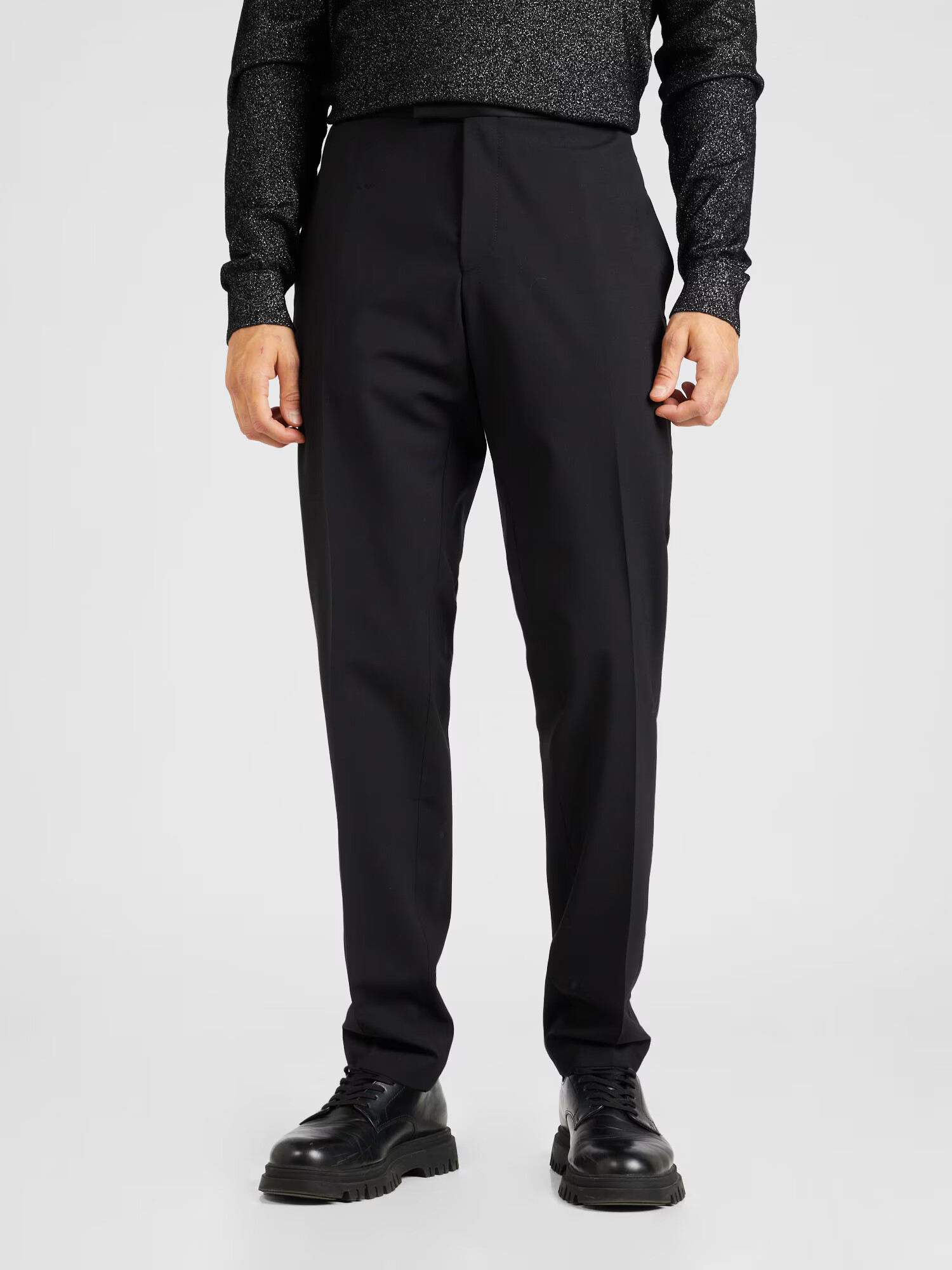 BOSS Black Pantaloni cu dungă 'Genius-Tux-231' negru - Pled.ro